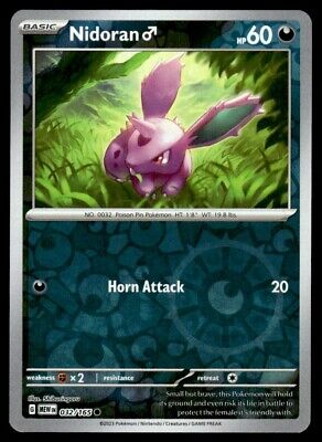 Pokemon 2023 Scarlet & Violet 151 Nidoran Reverse Holo Common #32 Near Mint