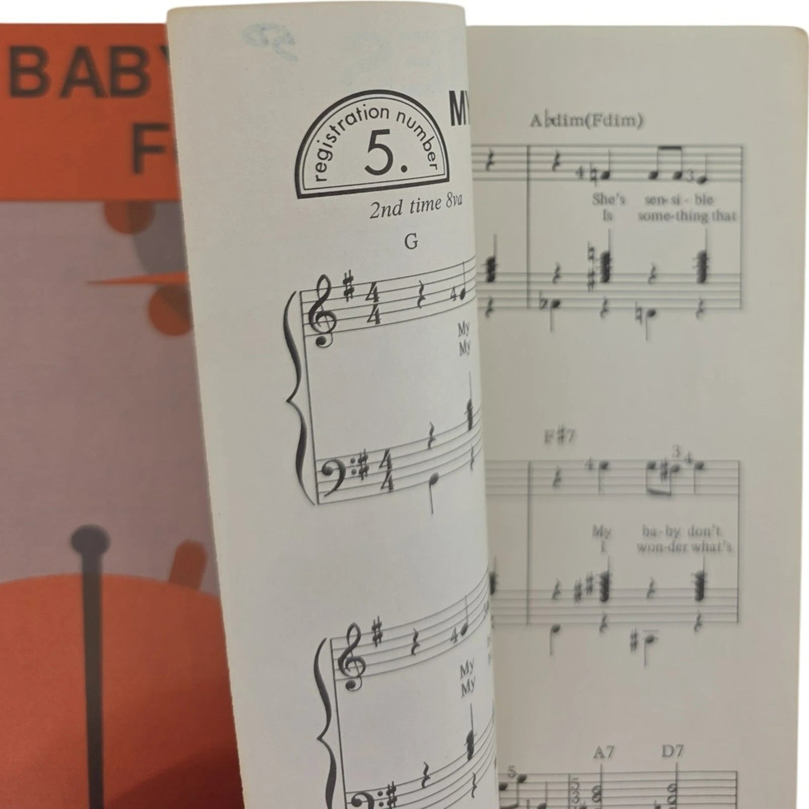 Vintage 1930 Sheet Music Kimball Swinger Organ Course My Baby Just Cares for Me