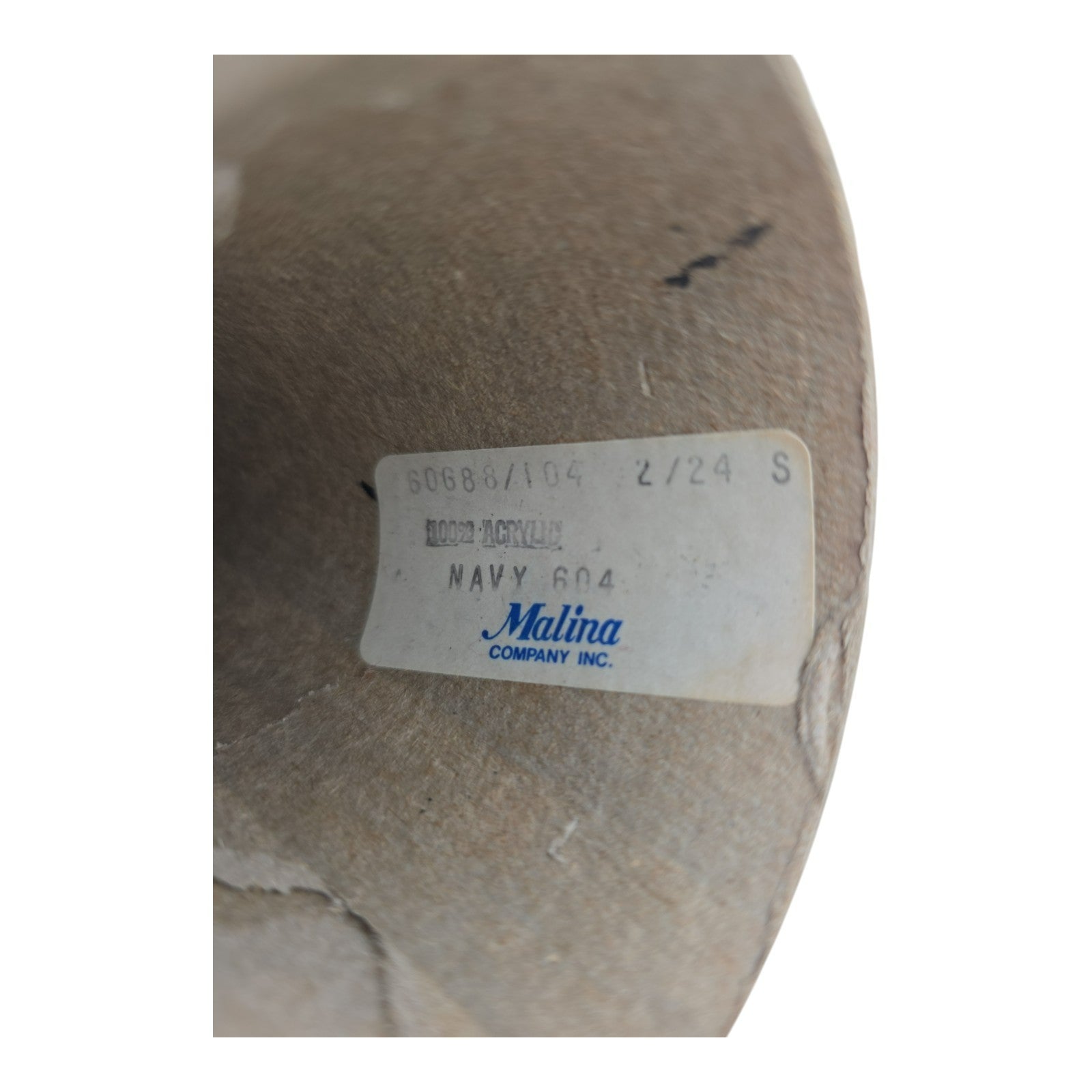 Vintage Malina Navy 604 Yarn Cone Acrylic 2/24 Lot of 3