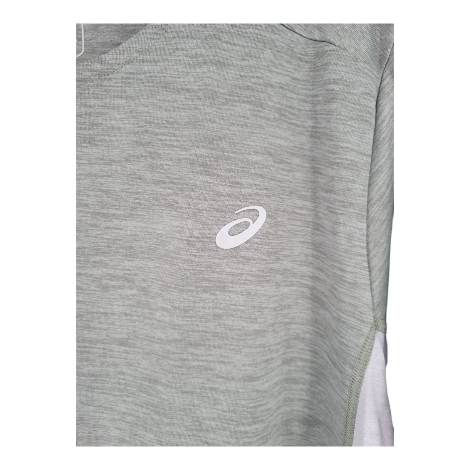 ASICS Men's Athletic T-Shirt Size L Gray Stretch Short Sleeve Tee
