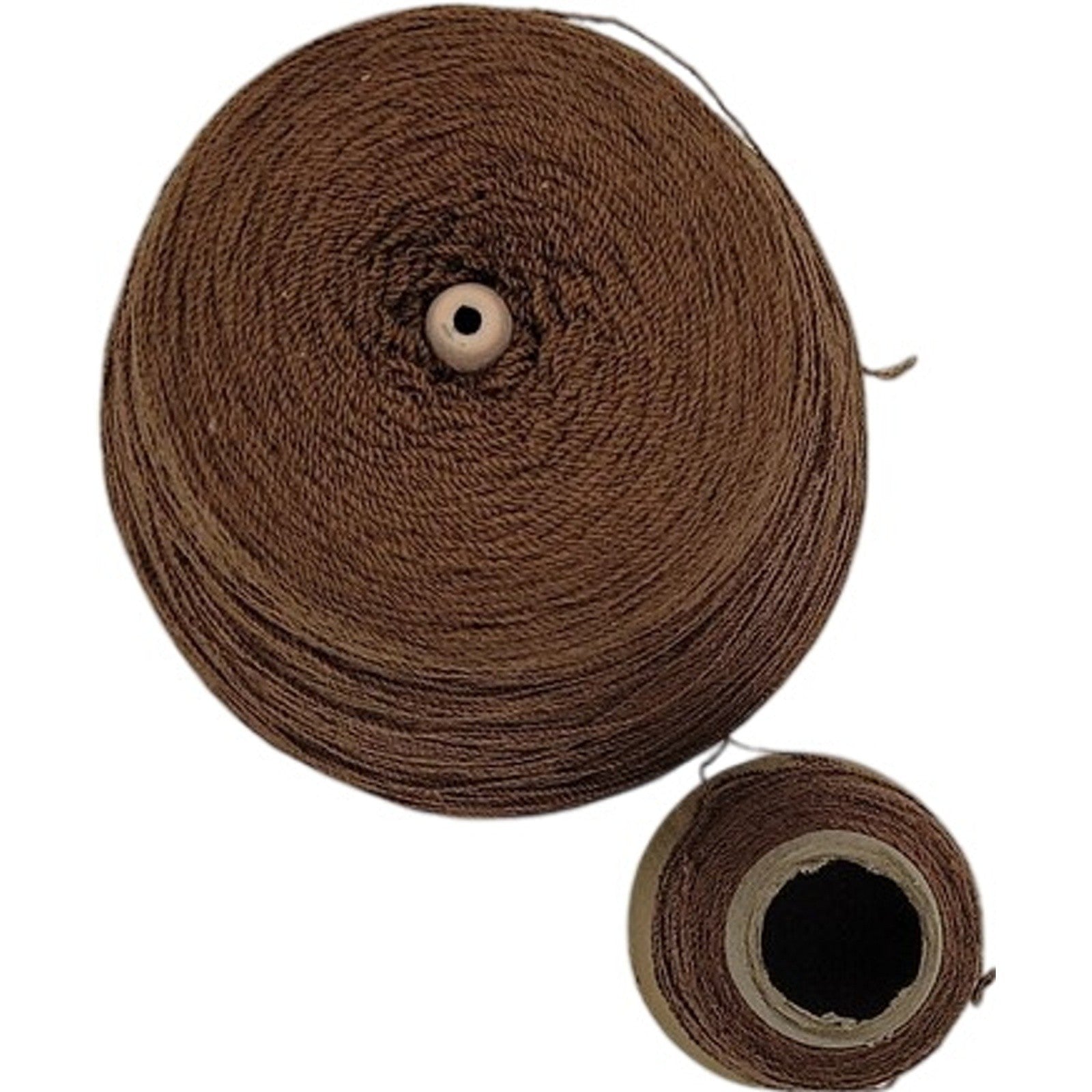 Vintage Templon & Sunray Yarns 2/24 Brown Acrylic Blend Cone Yarn Lot of 2