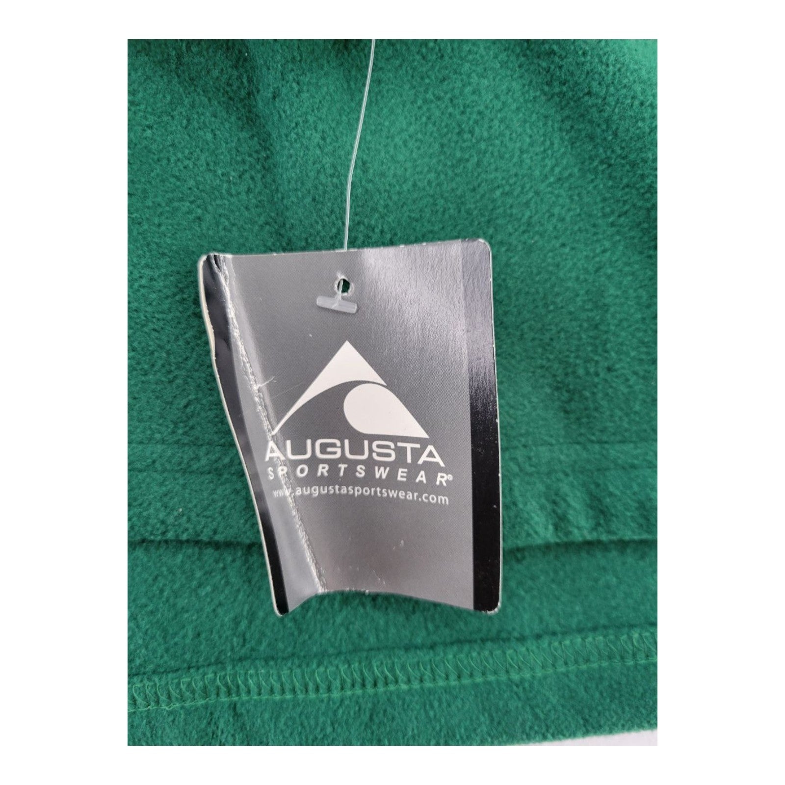 Augusta Sportswear Green Black Fleece Pullover Quarter Zip Adult XL