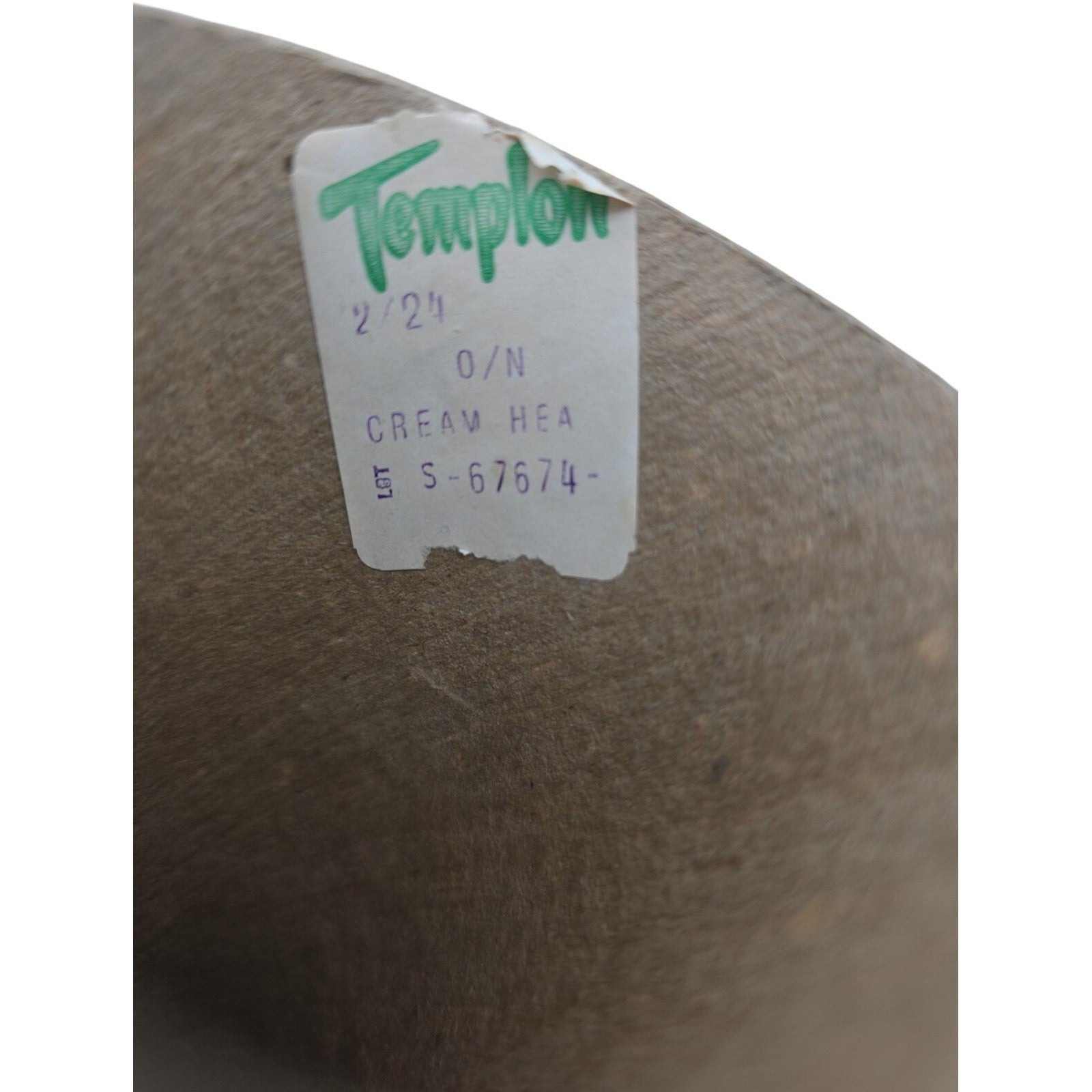 Vintage Templon 2/24 Cream Heather O/N Blend Cone Yarn S-67674 Lot of 3