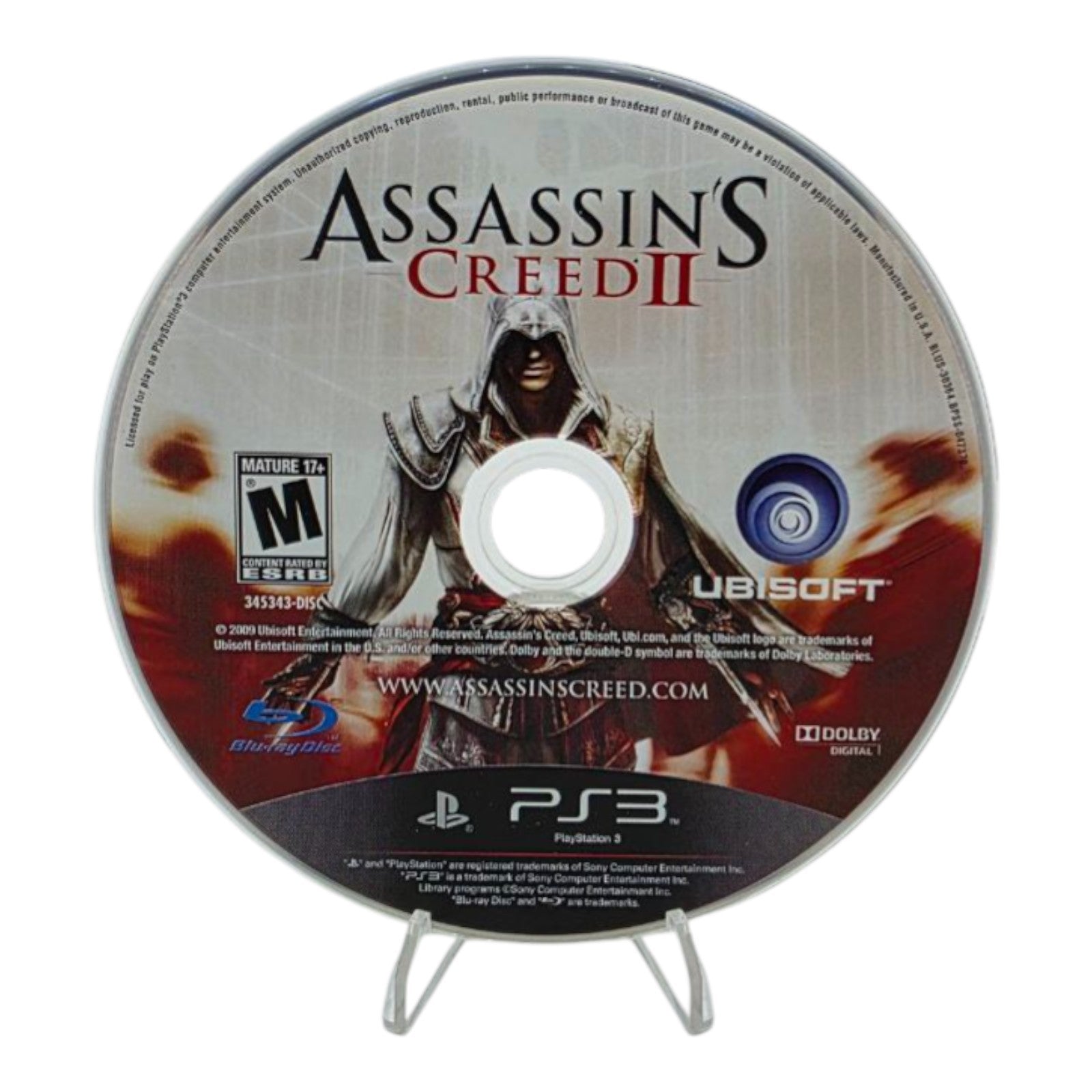 Assassin's Creed II Sony PlayStation 3 2009 Action Video Game Tested Disc Only