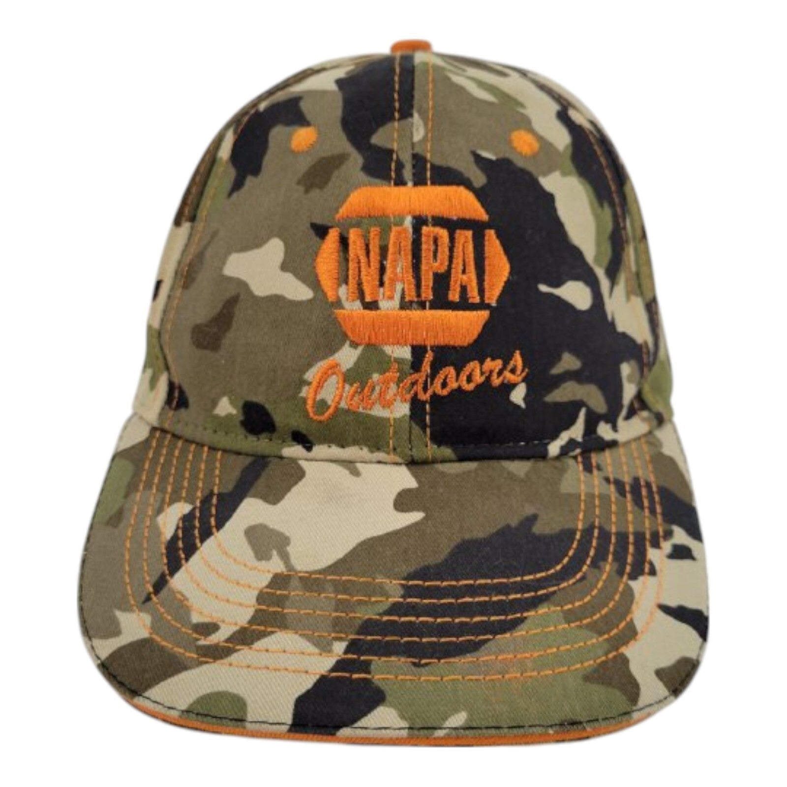 NAPA Outdoors Strapback Camouflage Hat One Size Adjustable Baseball Cap