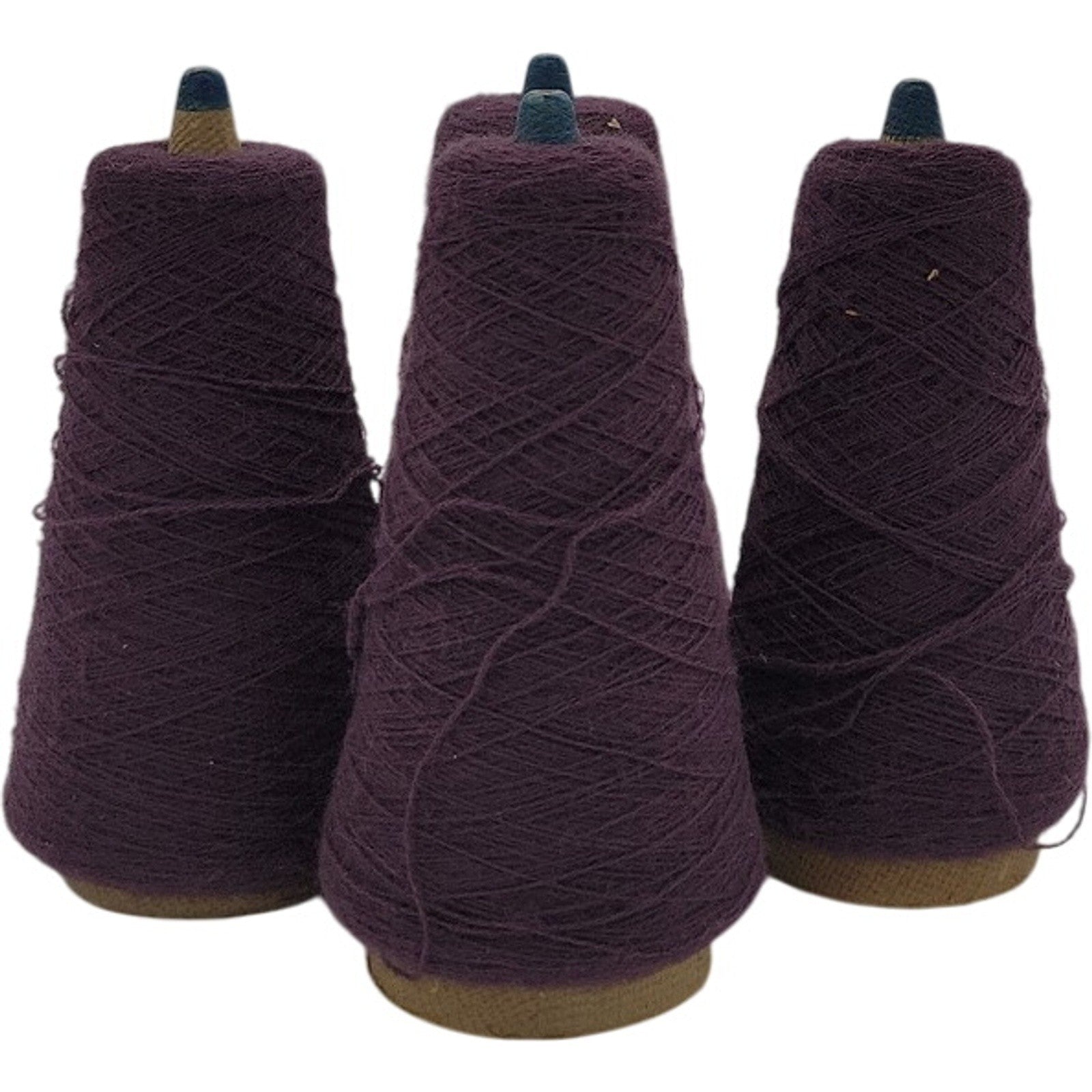 Vintage Phoenix Dye Works Yarn Cone Federal Elderberry 2/24 Lot of 4