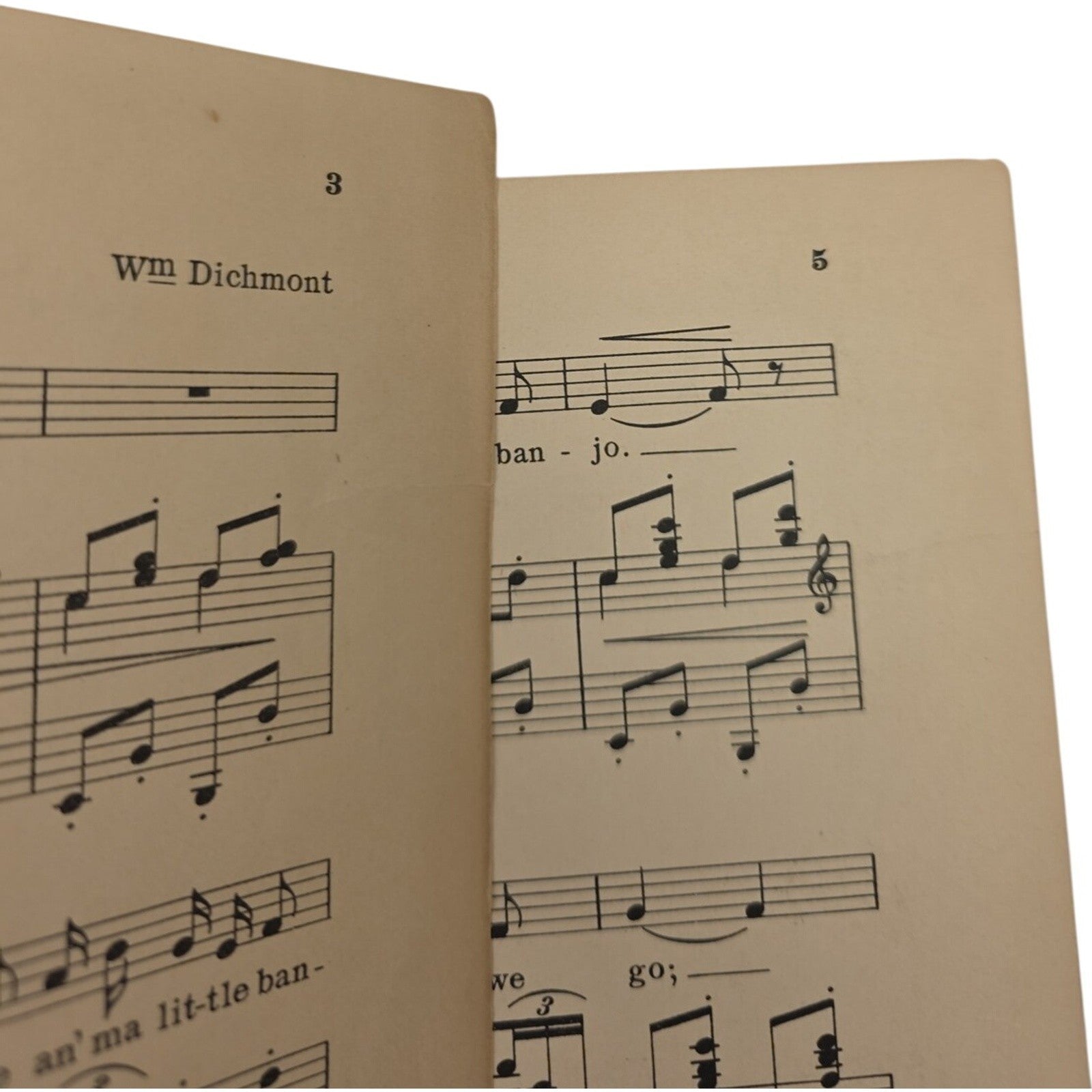 Vintage William Dichmont Two Songs with Piano accompaniment Sheet Music 1917