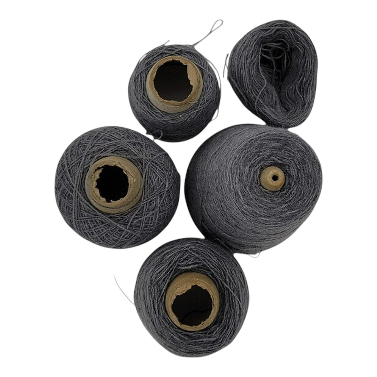 Vintage 1980s Phoenix Dye Works Acrylic Cone Yarn Federal Blue 449011 Lot of 5