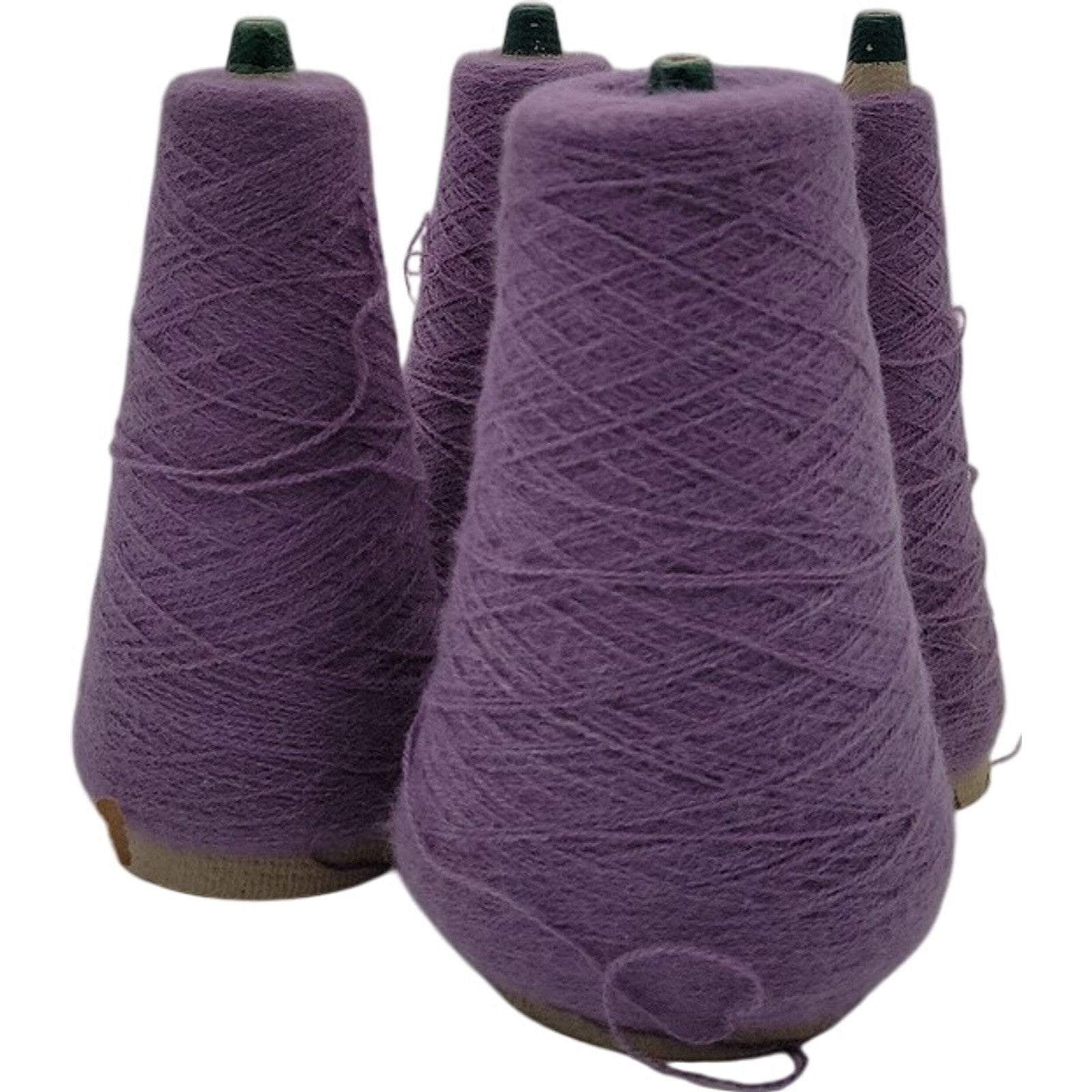 Vintage Templon Lavender Heather 2/24 Nylon Blend Weaving Knitting Yarn Lot of 4