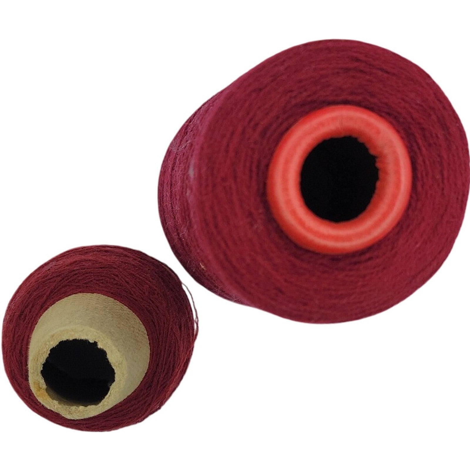 Vintage Spinnerin 2/24 Burgundy Acrylic weaving Cone Yarn 24580 Lot of 2