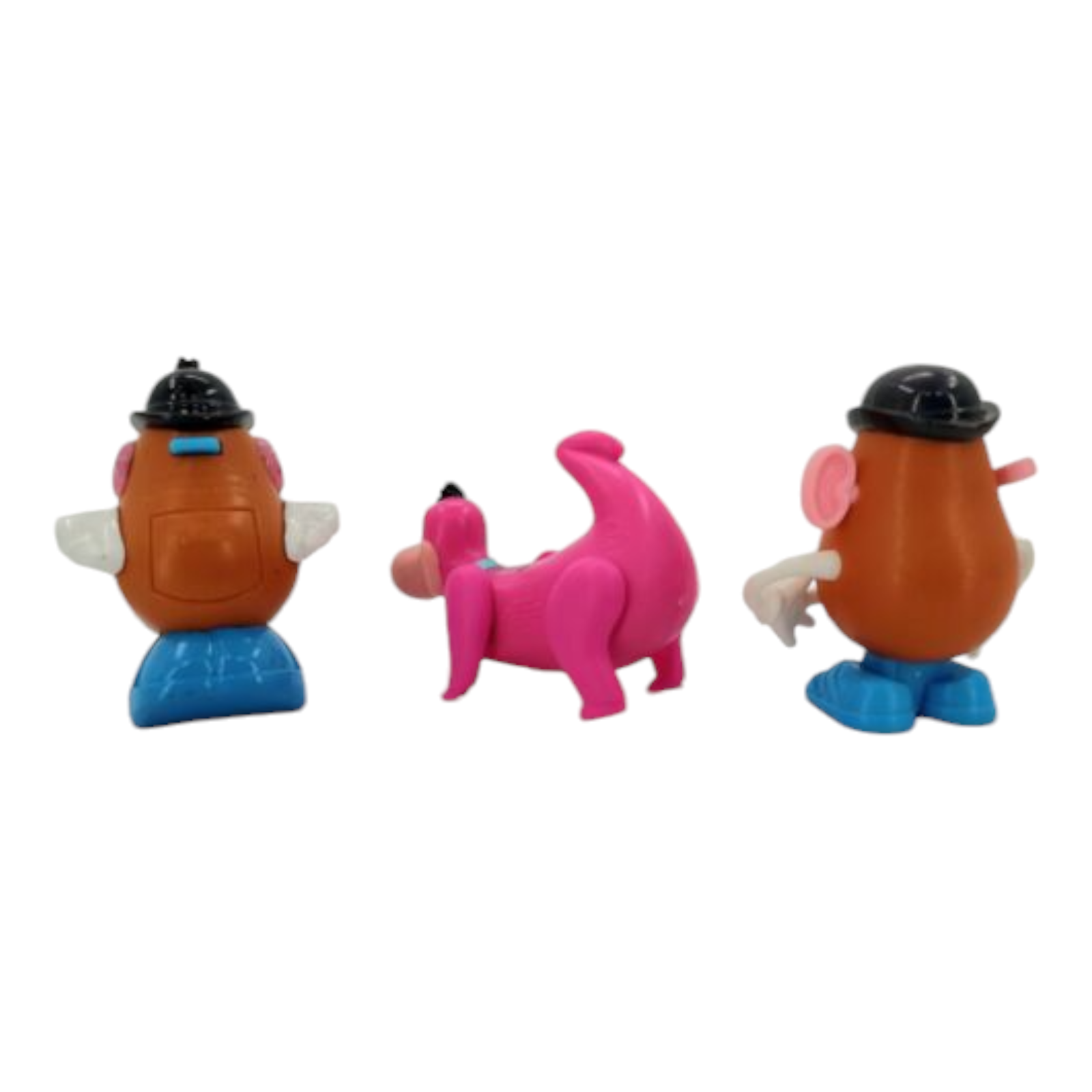 VTG 1995/1998 Hasbro Burger King Kids Club Lot of 2 Mr Potato Head and 1 Dino