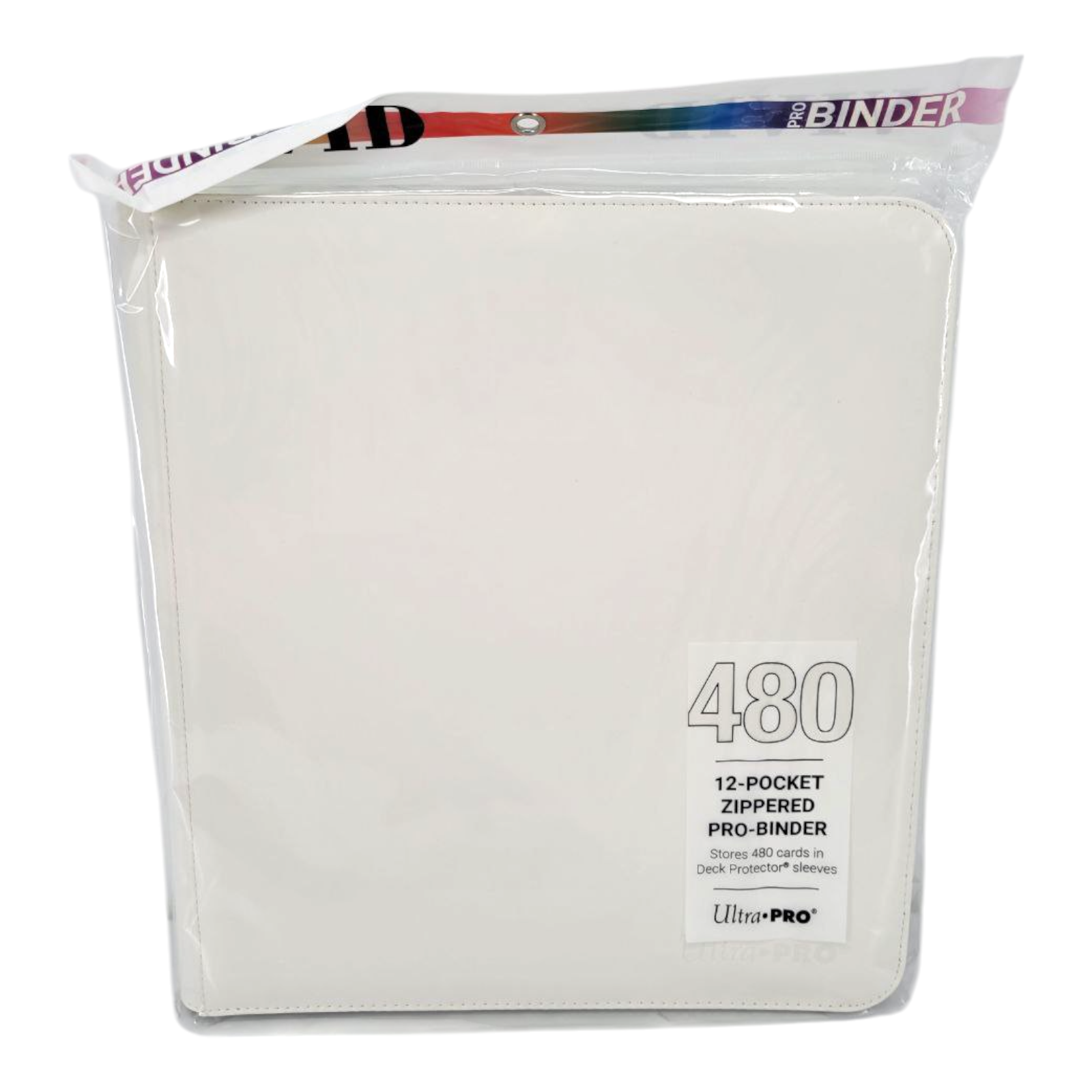 Ultra Pro Vivid 12 Pocket Zippered Pro Binder White 480 Card Storage