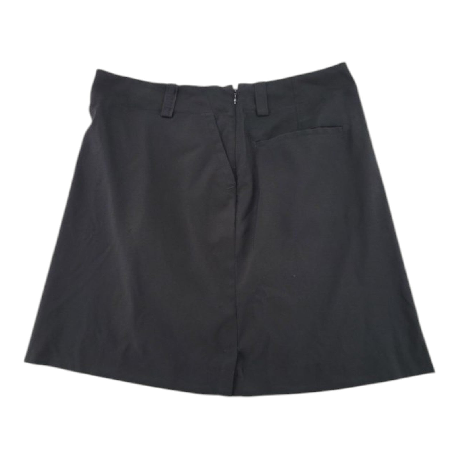 Nike Golf Women's Black Dri-FIT Skort Size 10 Stretch Zip Back Lightweight