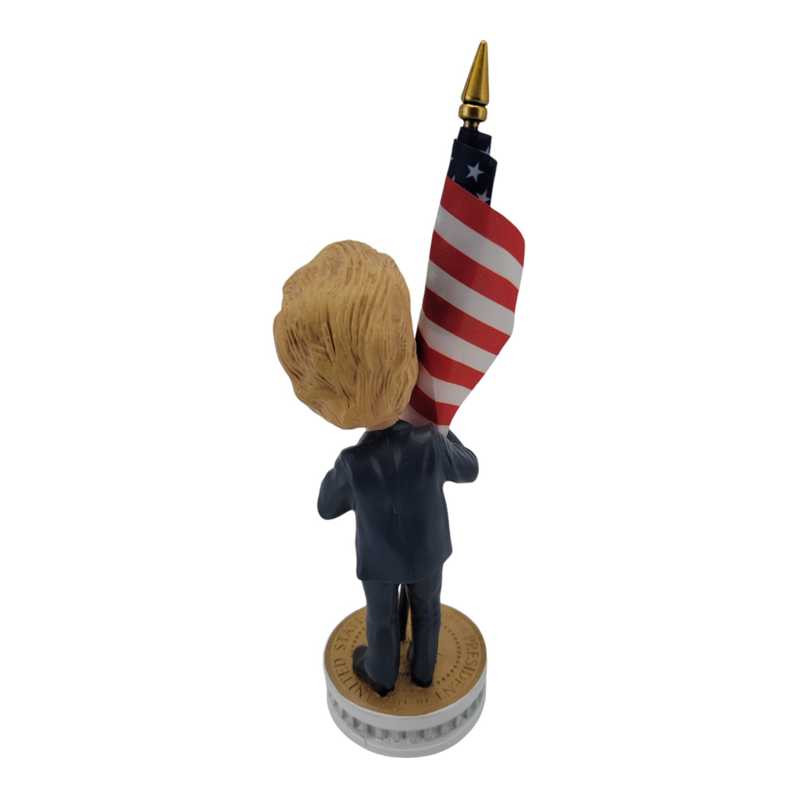 45th President Donald Trump 2020 Bobblehead Hugging American Flag Collectible