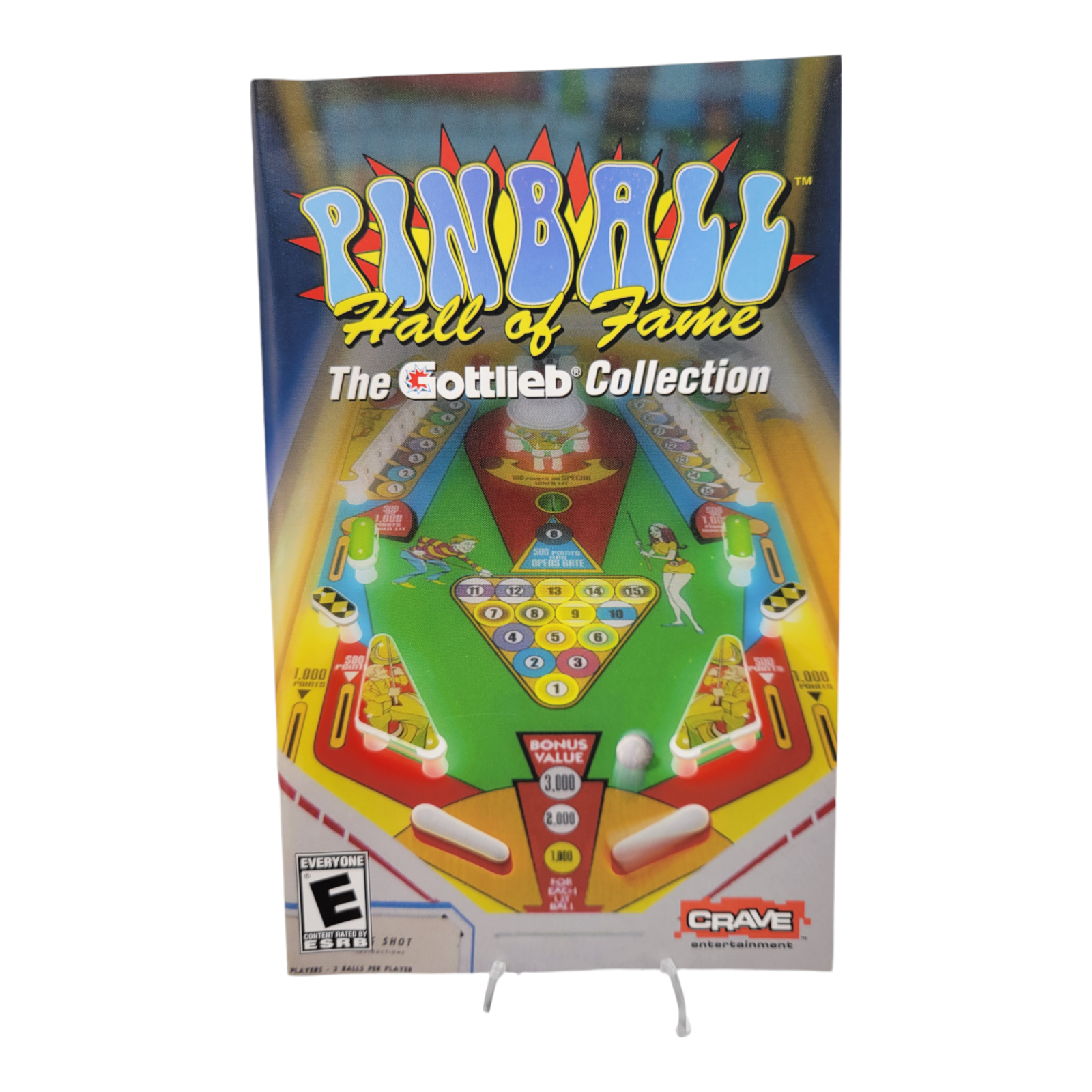 Crave Pinball Hall of Fame The Gottlieb Collection PlayStation 2 PS2 2004