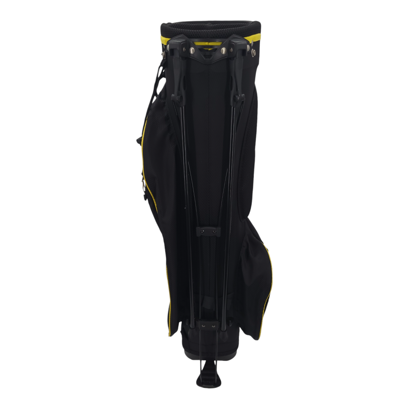 Prosimmon Mens Golf Cart Stand Bag DRK 4 Way Divider Multi Pocket Black Yellow