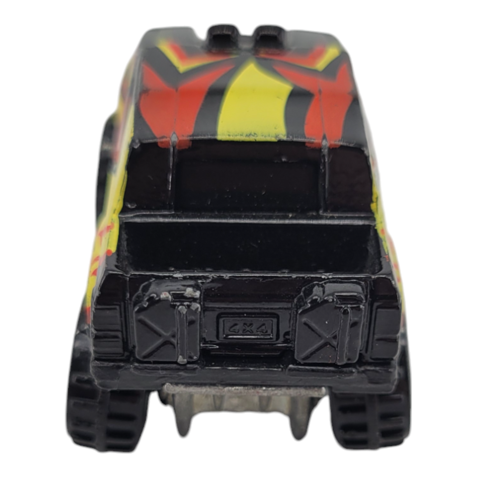 1984 Mattel Hot Wheels Black Yellow Red Off-Road Toy Truck Diecast Vintage