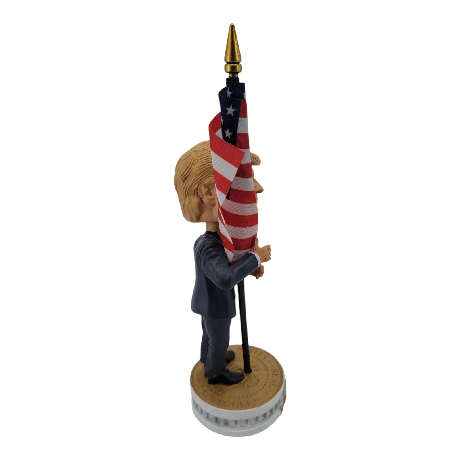 45th President Donald Trump 2020 Bobblehead Hugging American Flag Collectible