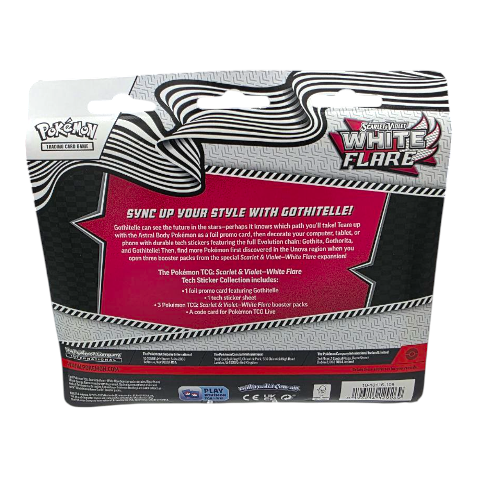 Pokémon TCG Scarlet & Violet White Flare 3 Pack Tech Blister