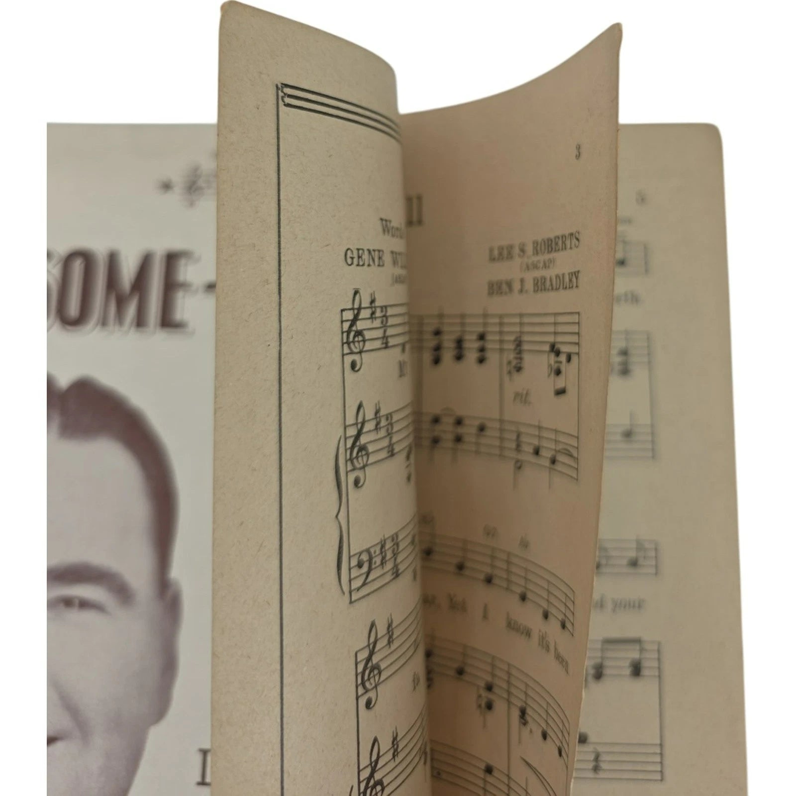 Vintage 1942 Sheet Music Lonesome That's All by Ben J. Bradley and Lee S Roberts