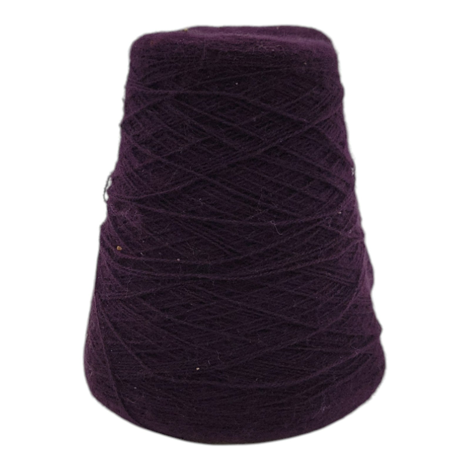 Vintage Unbranded Purple 9589 Yarn Cone Lot of 2