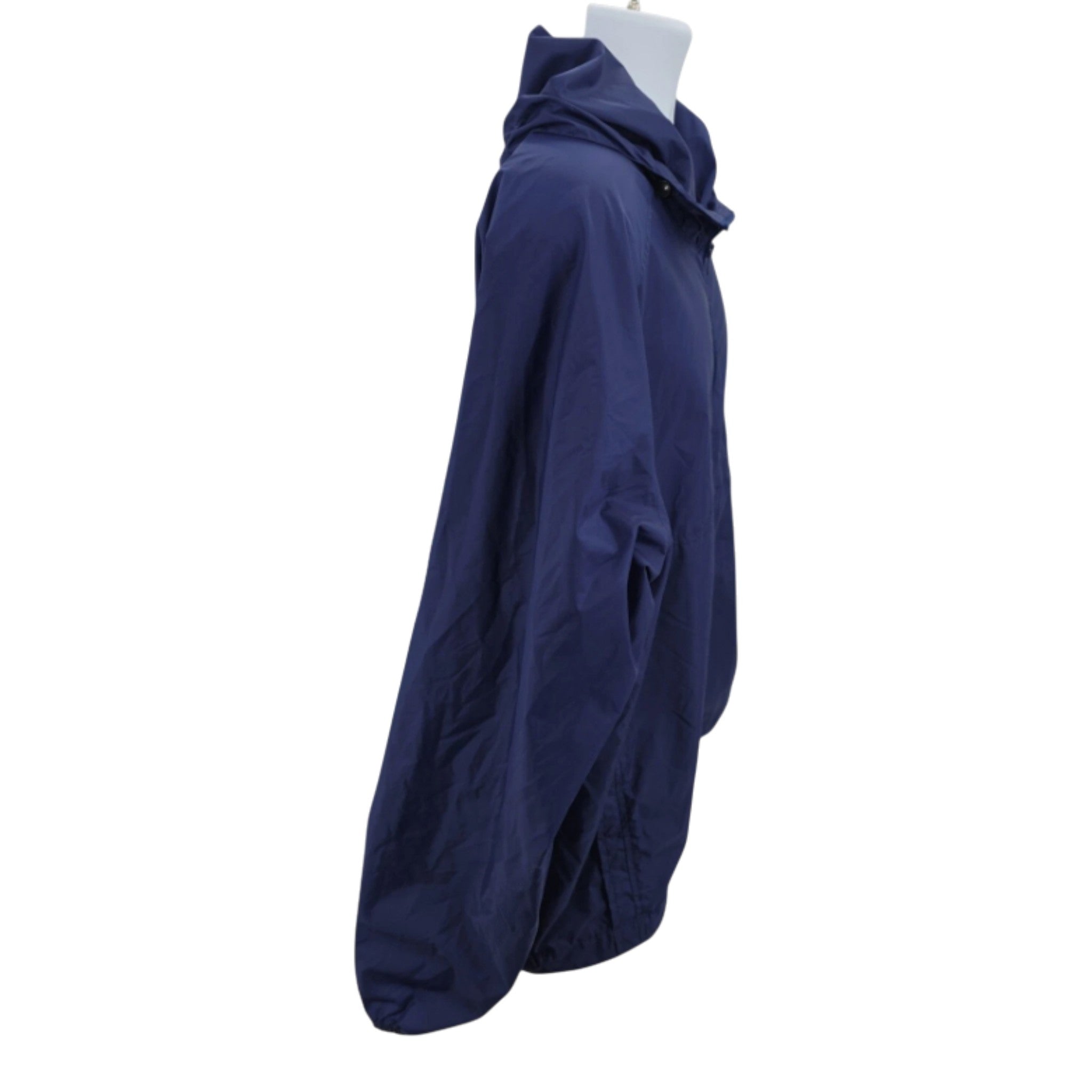 Sierra Designs Blue Nylon Hooded Zippered Golf Rain Jacket Size XXL
