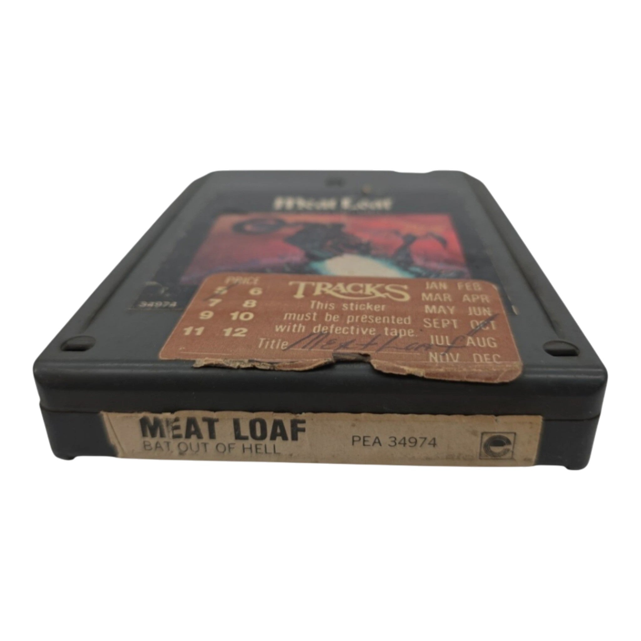 Meat Loaf Bat Out of Hell 8-Track Tape 1977 Epic Records Tested & Working