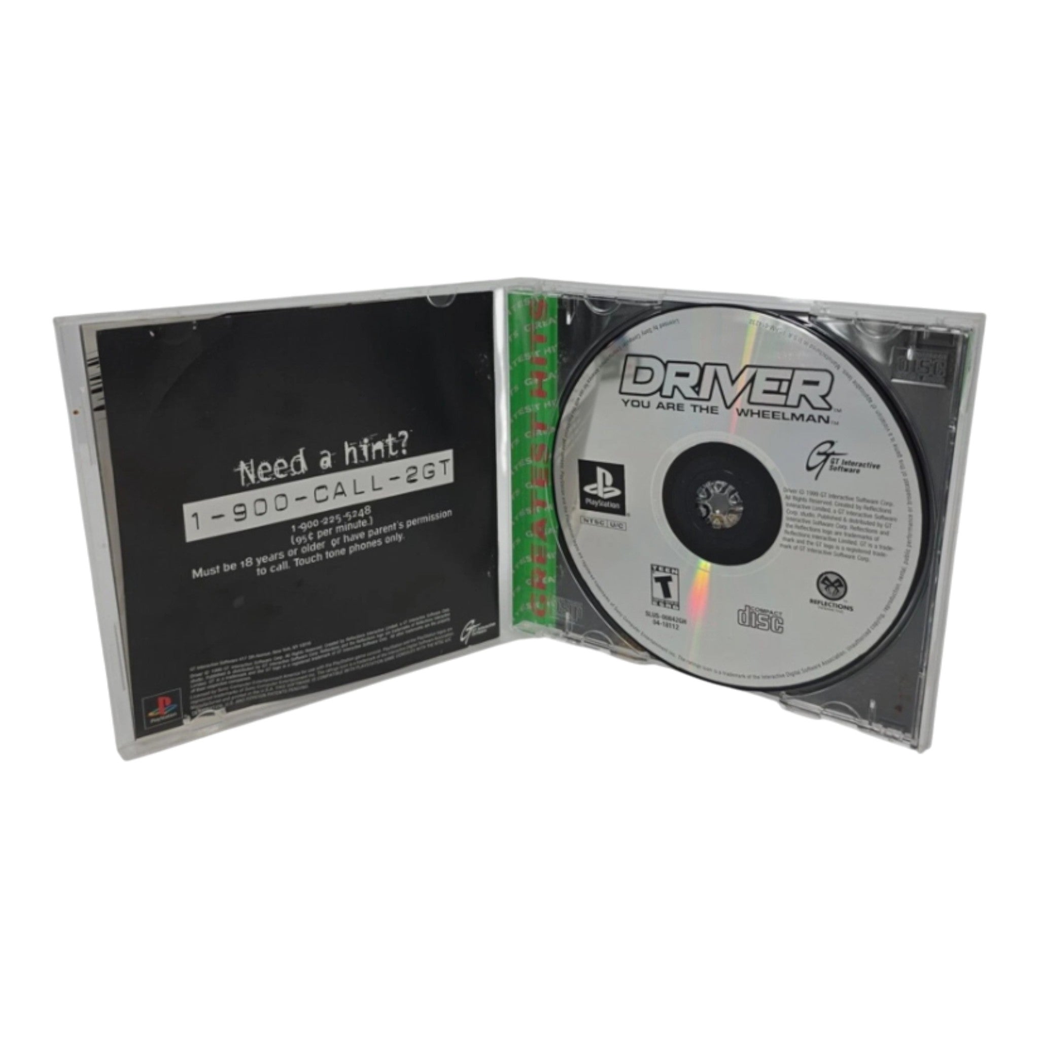 Driver: You Are the Wheelman Sony PlayStation 1, 1999, Greatest Hits with Manual