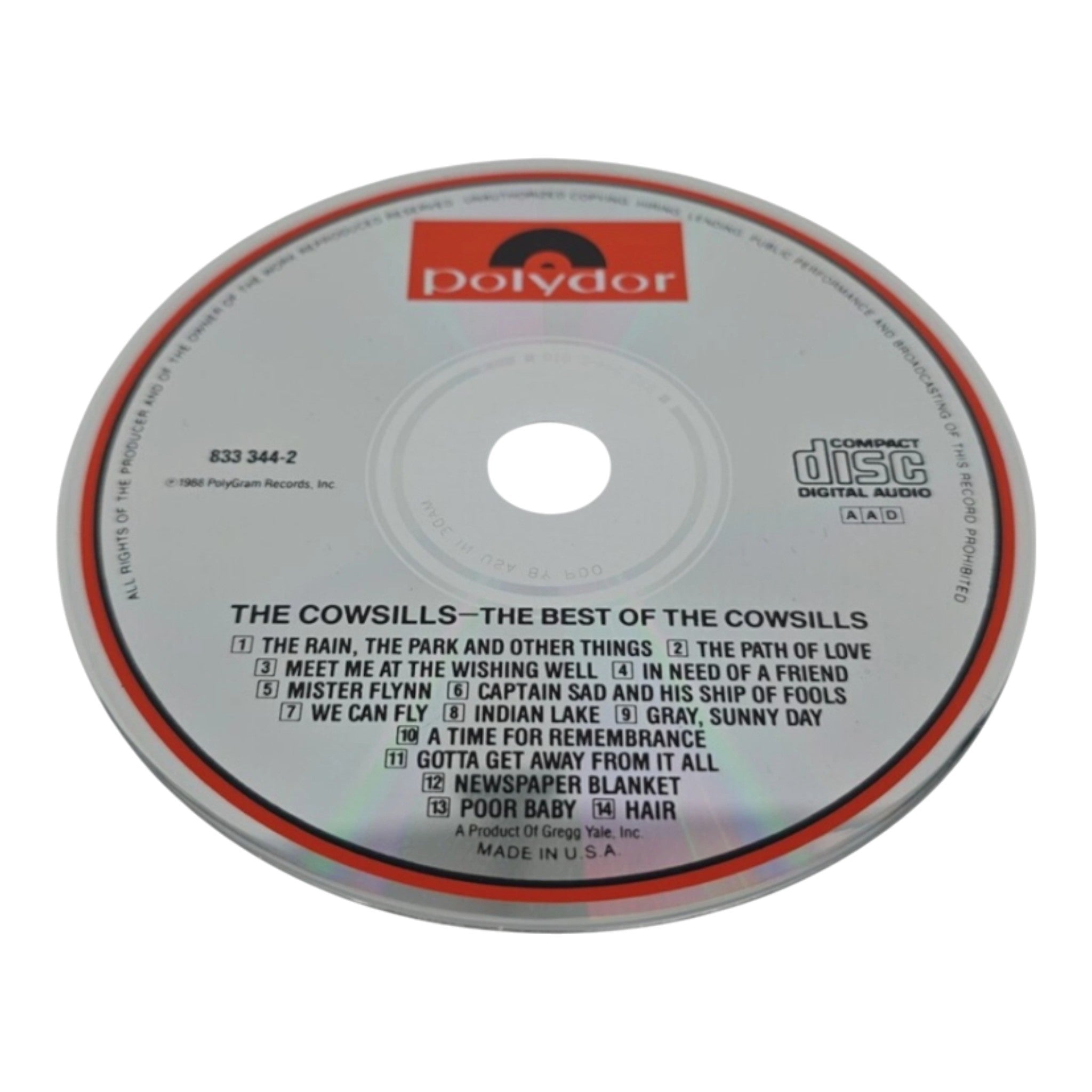 The Best of The Cowsills CD 1986 Polydor Records Compilation Album
