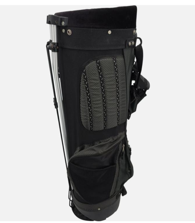 Orbit Four Divider Black Golf Bag With Carrying Strap And Stand