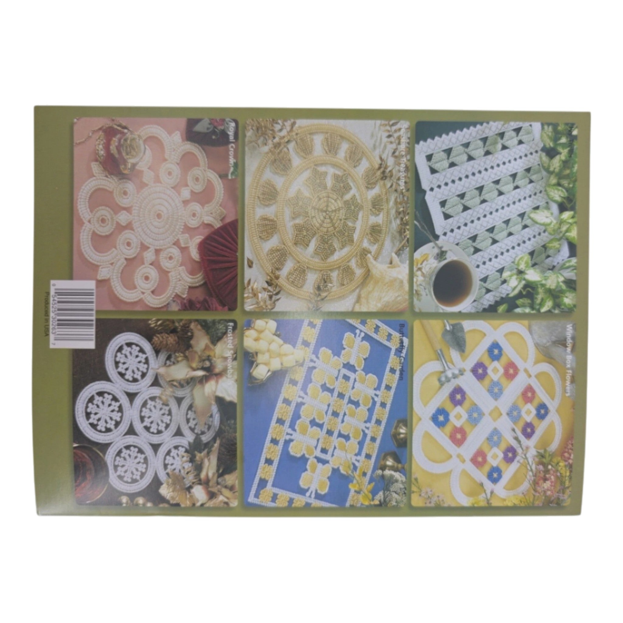 Plastic Canvas Pattern Doilies & Quilt Block Coasters by House of White Birches