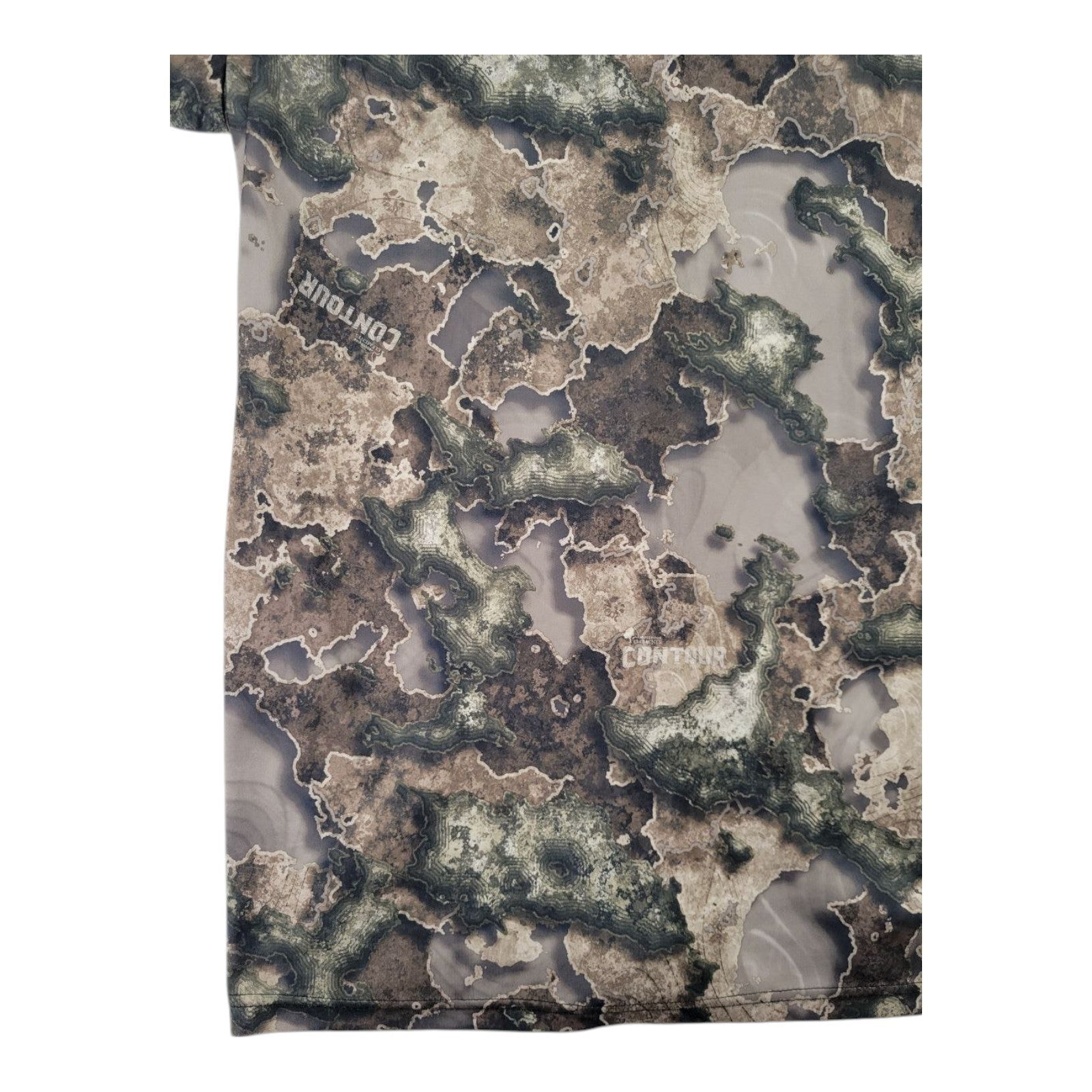 Mossy Oak Mens Camouflage Hunting Shirt Contour Camo Polyester Size XL