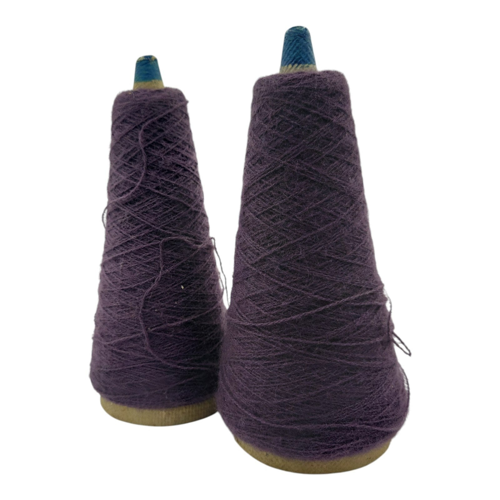 Vintage Phoenix Dye Works Yarn Cone Federal Elderberry 2/24 Lot of 2