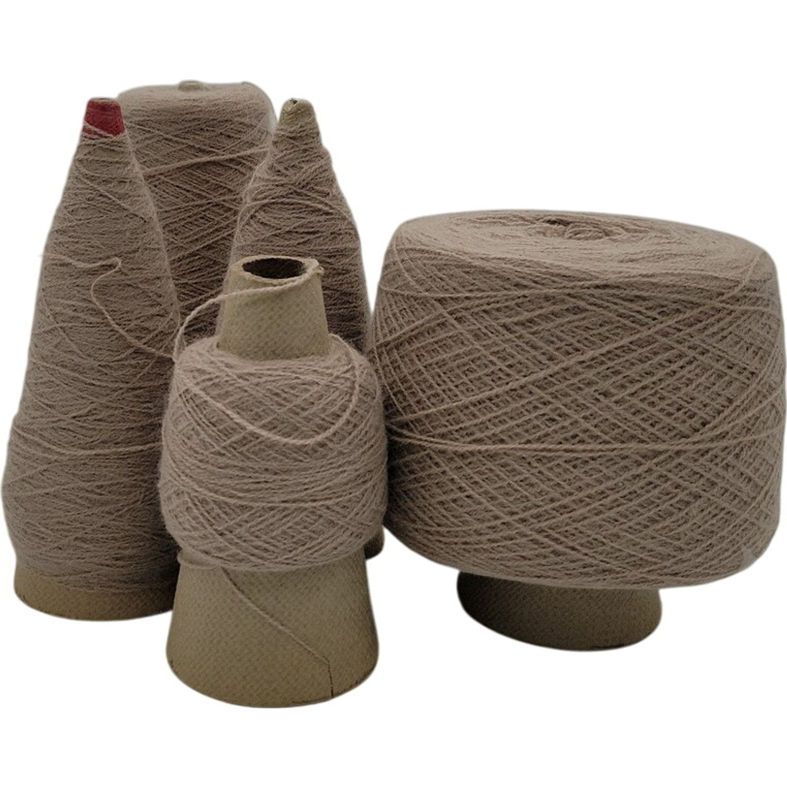 Vintage Templon 2/24 Taupe Heather S-83355 Cone Yarn Lot of 5