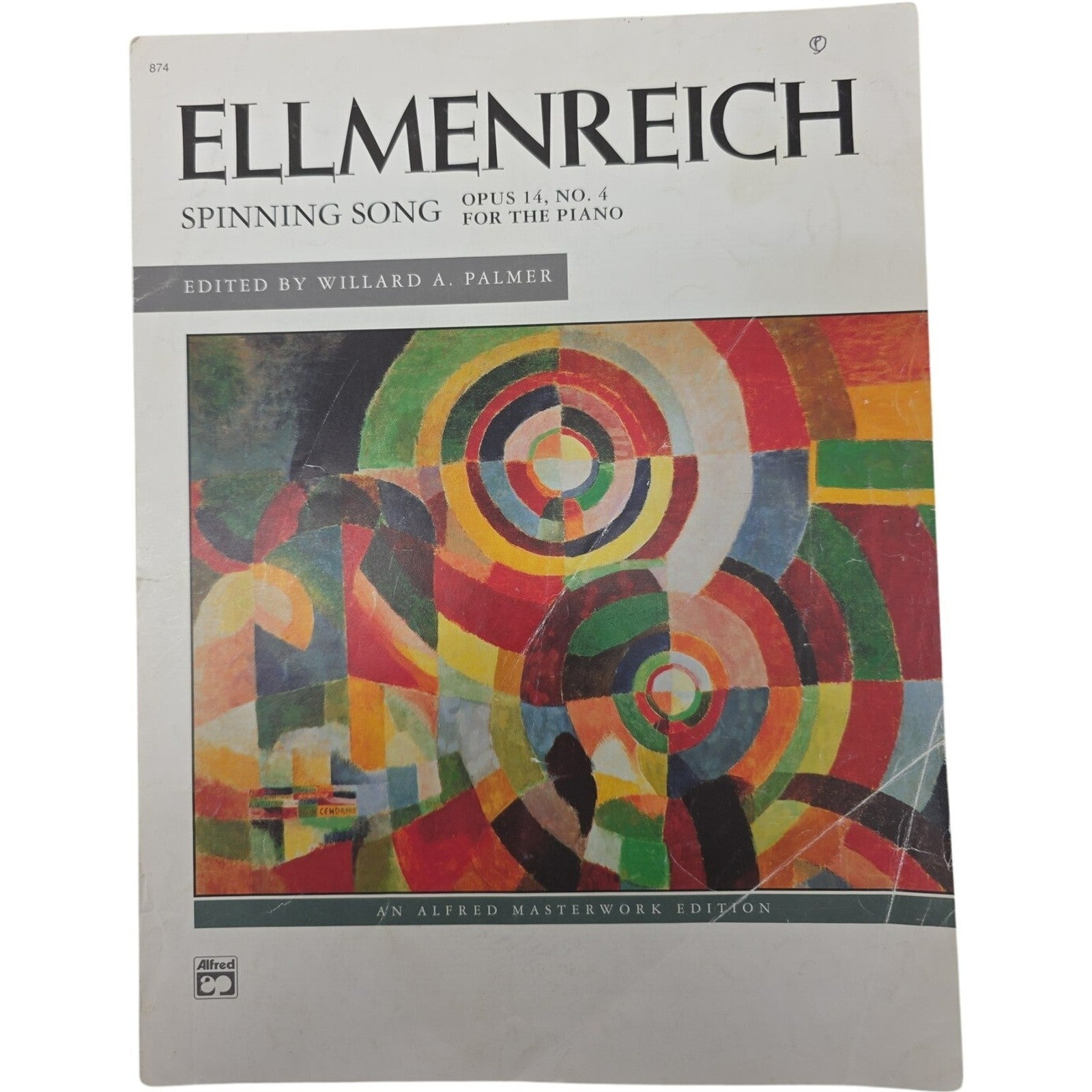 Vintage 1914 Sheet Music Ellmenreich Spinning Song by Willard A. Palmer