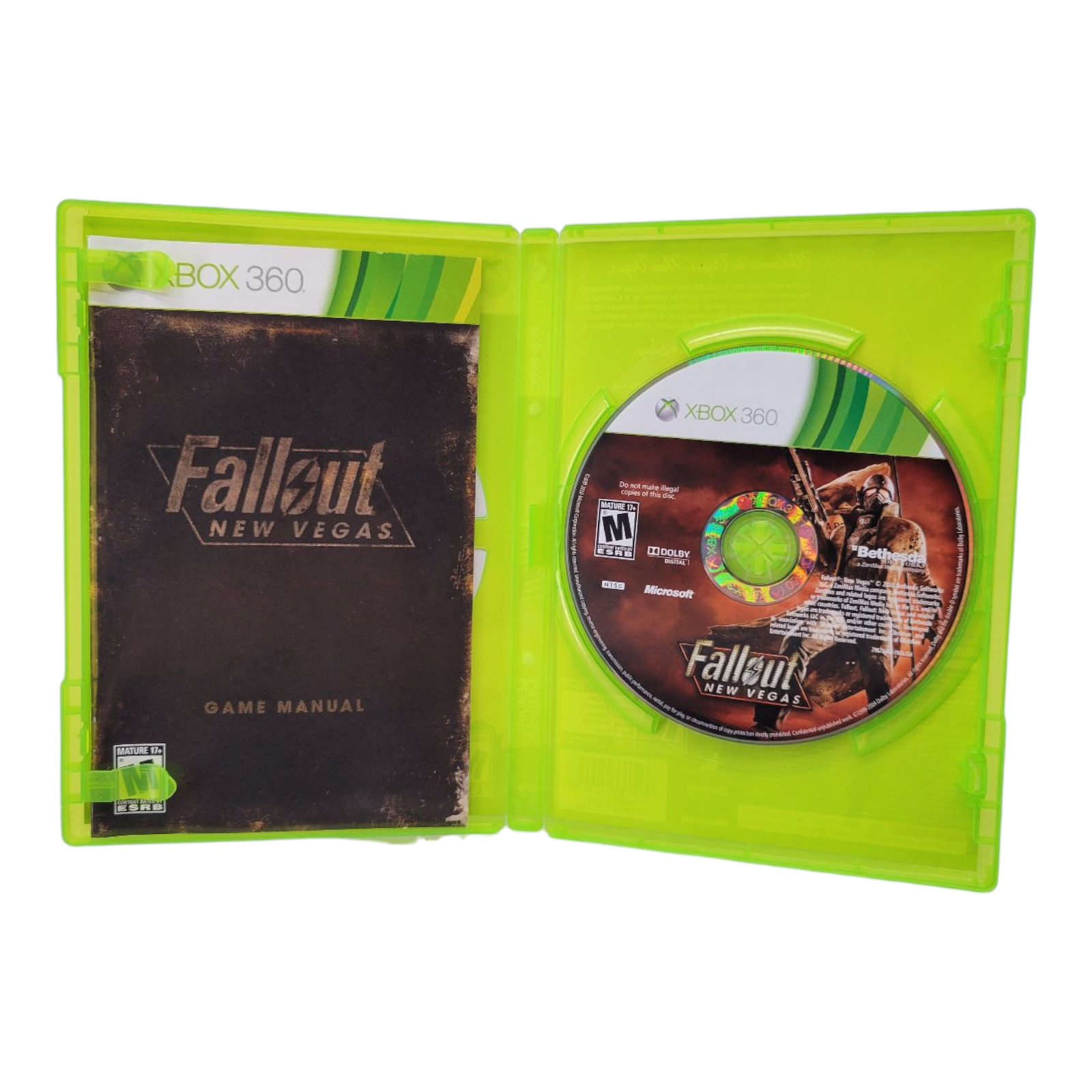 Bethesda Fallout New Vegas for Xbox 360 2010 Complete with Manual