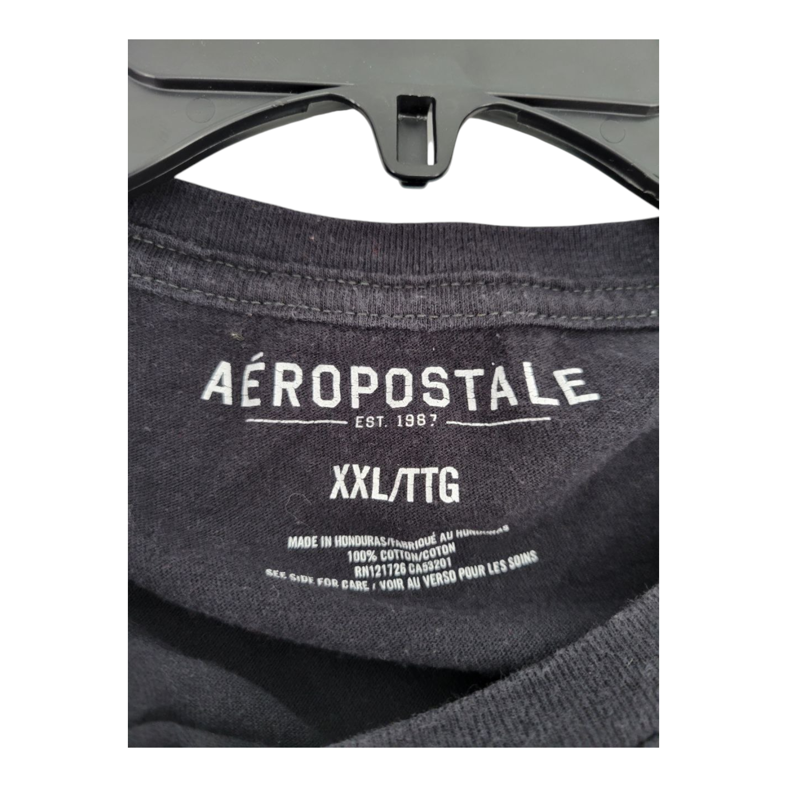 Aeropostale Black Graphic T-Shirt Roaring Lion Mens XXL