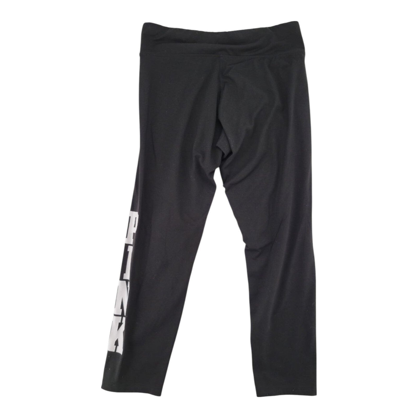 Victorias Secret PINK Ultimate Leggings Logo Graphic Sided Black Large
