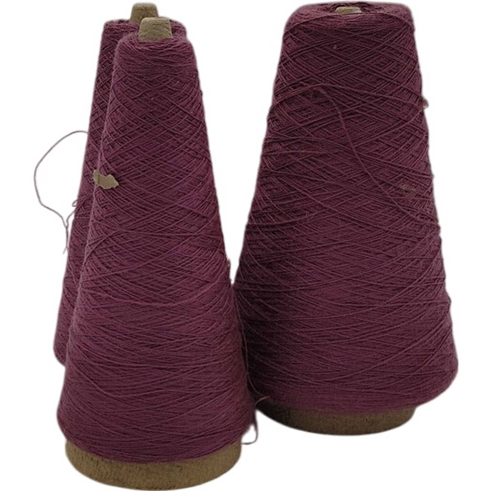 Vintage Pisgah Yarn 2/24 Grape Purple Acrylic Yarn Cone 5703 61-L Lot of 3
