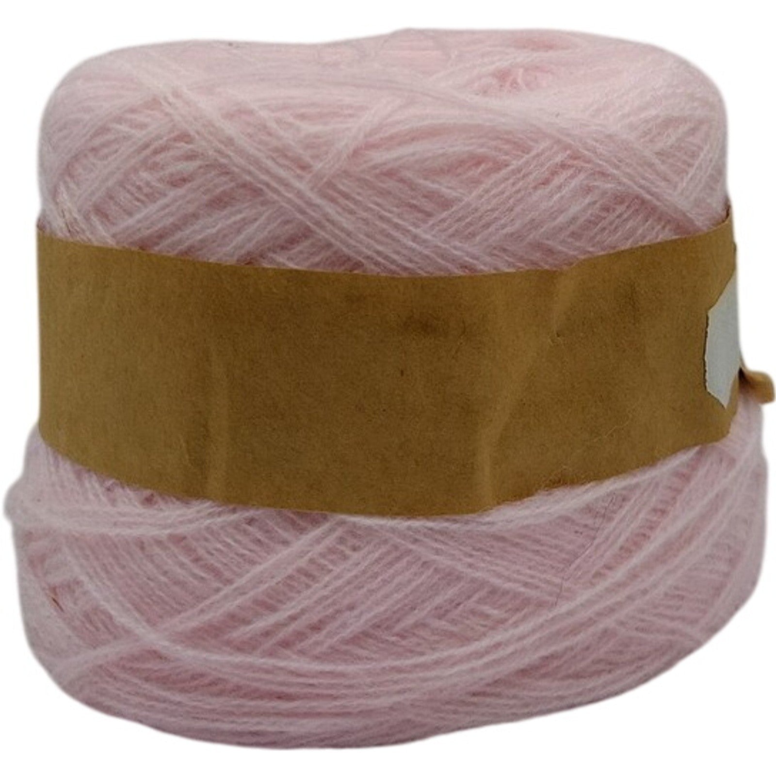 vintage Soft Baby Pink Lace Weight Knitting Crochet Thread Yarn Cake