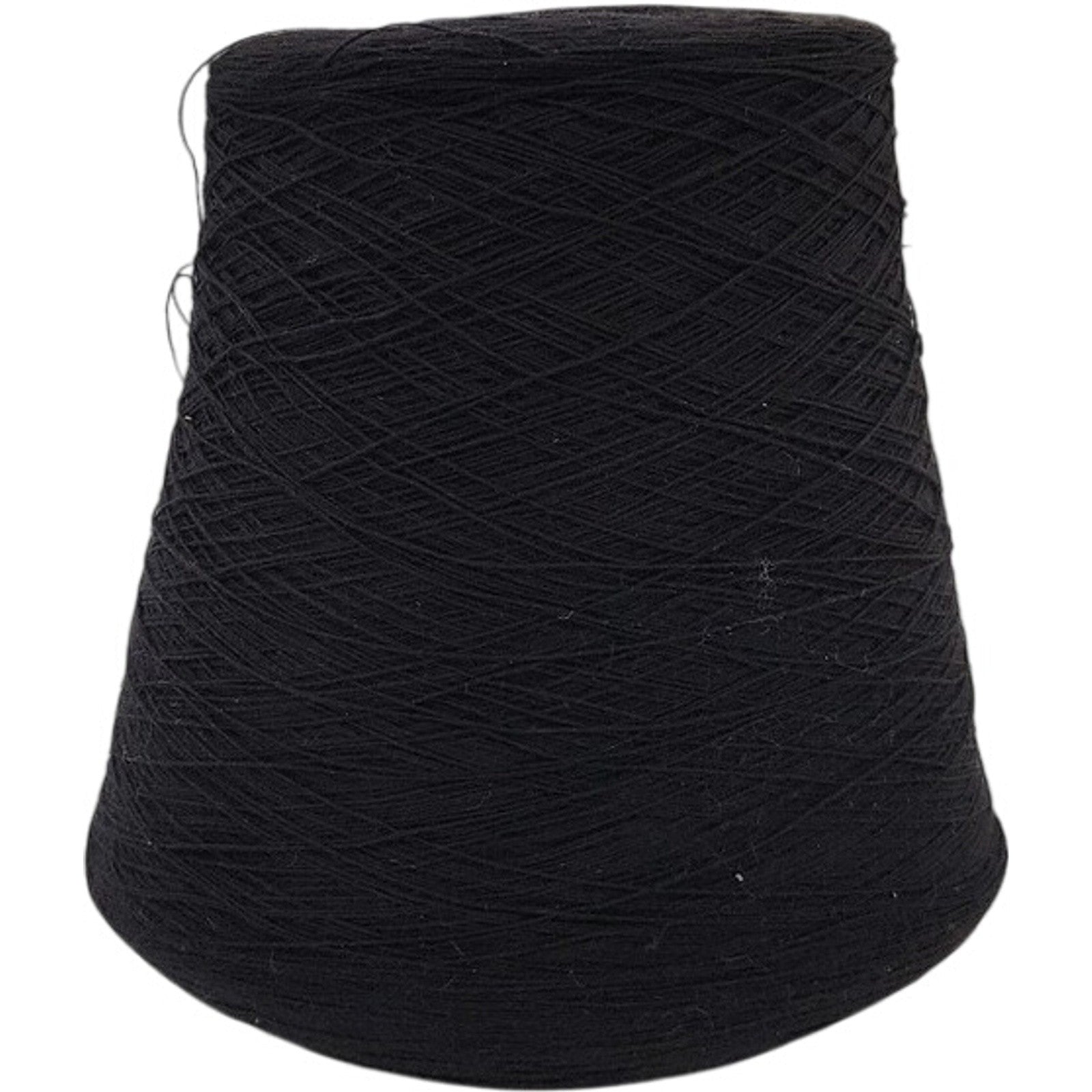 Vintage Spectrum Dyed Yarns Black Cotton Cone 16/2 Karded Cot Weaving Yarn
