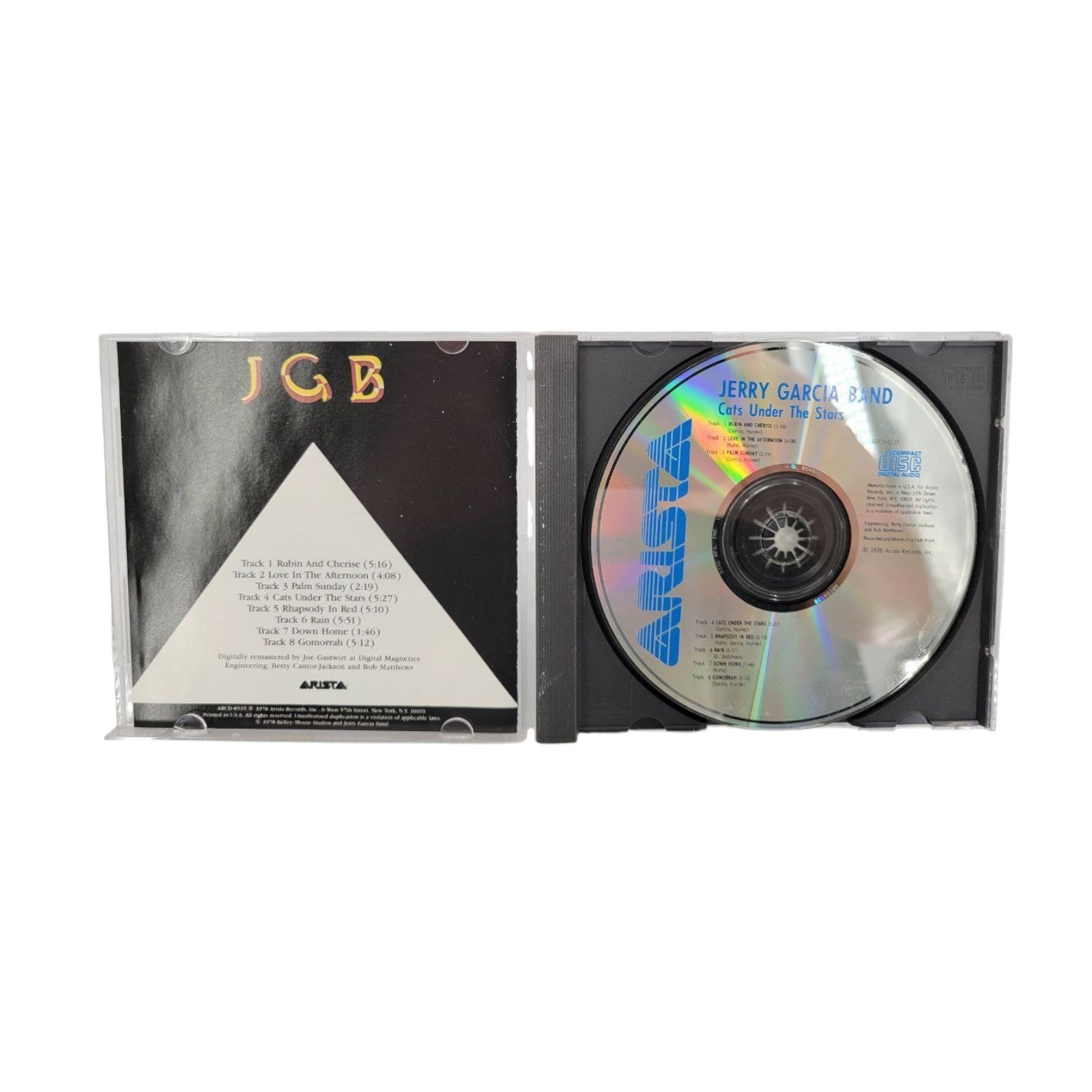 Jerry Garcia Band Cats Under the Stars Music CD 1978 Arista Remastered JGB