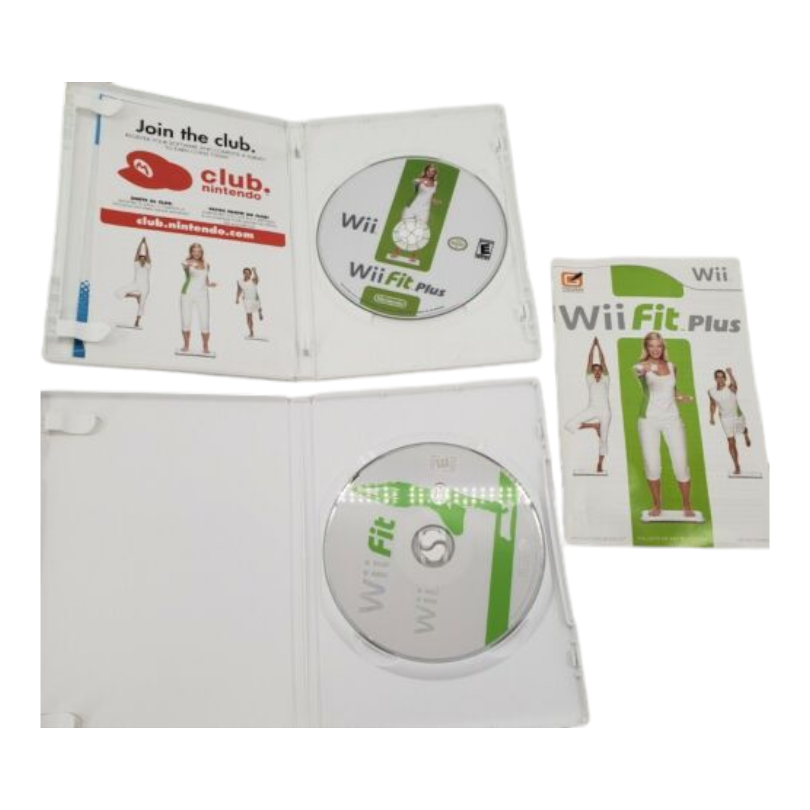 Wii Fit DVD Wii Fit Plus DVD and Pair of Wii Fit Extensions Bundle