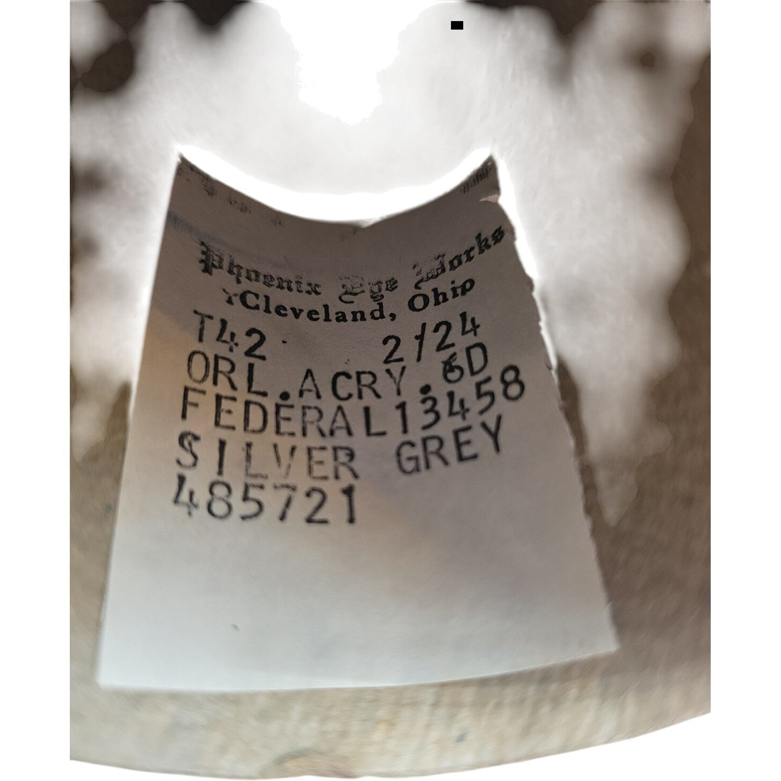 Vintage Phoenix Dye Works 2/24 Acrylic Cone Yarn Silver Grey 485721 Lot of 4