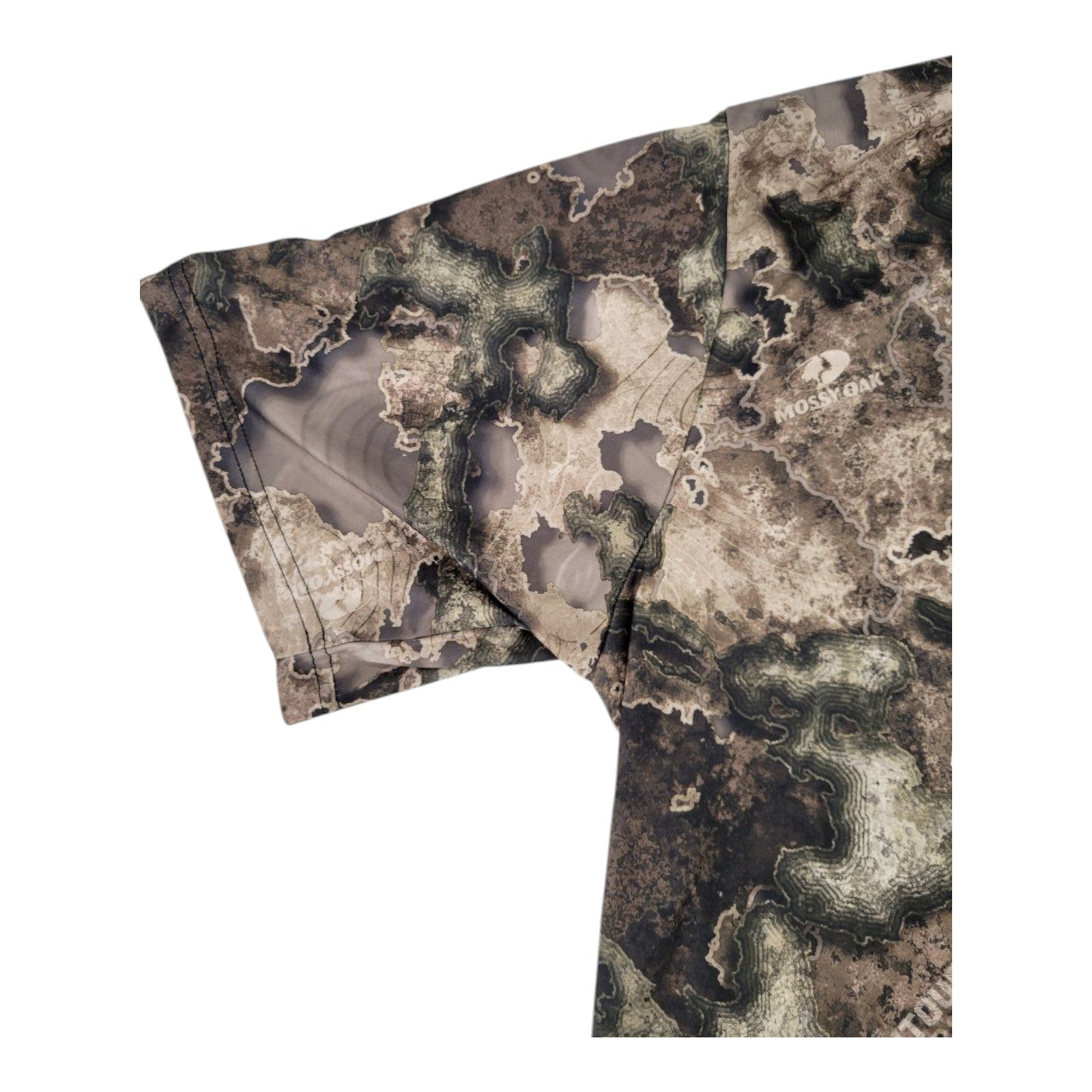 Mossy Oak Mens Camouflage Hunting Shirt Contour Camo Polyester Size XL