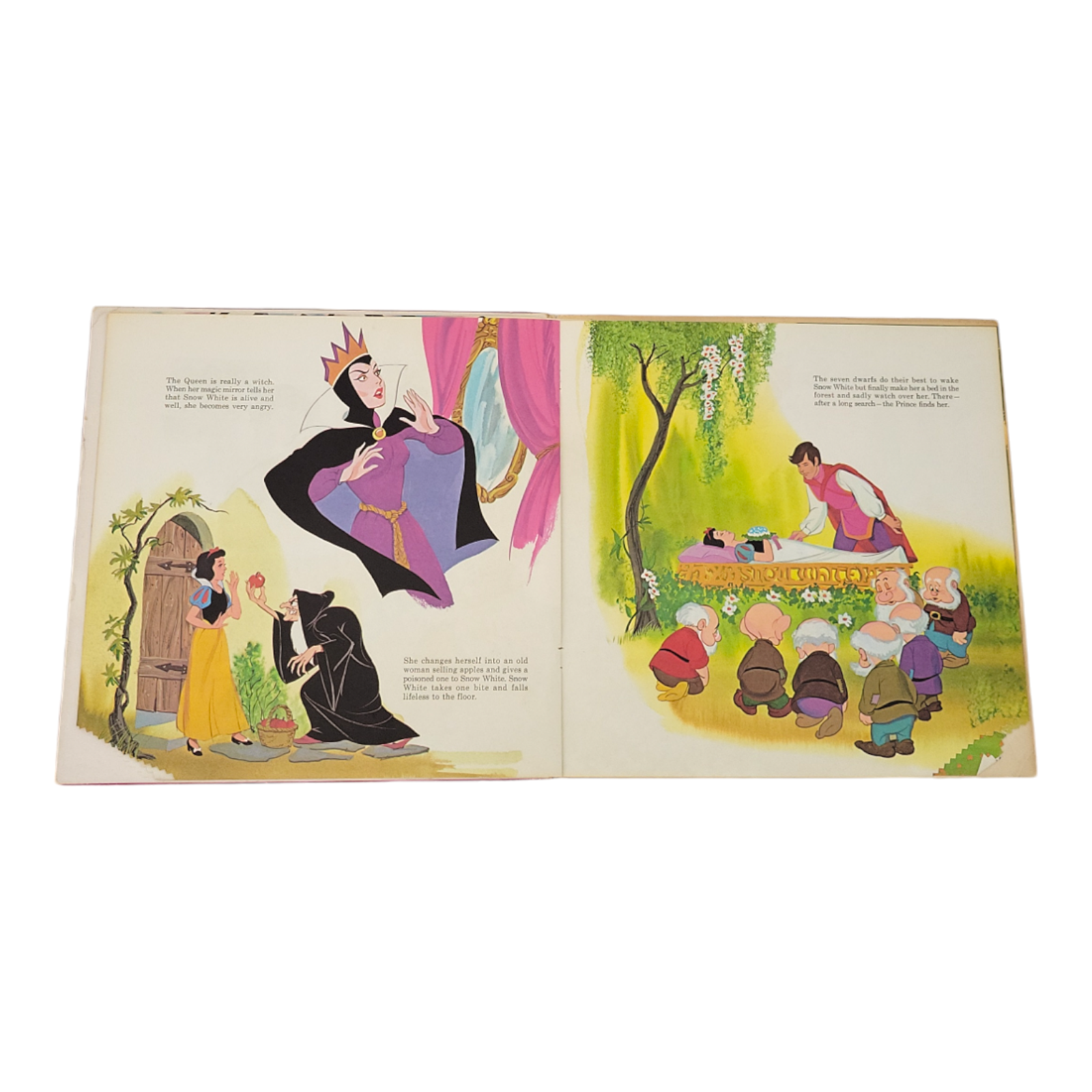 Walt Disney Snow White and the Seven Dwarfs Story Songs Book & LP Record 3906