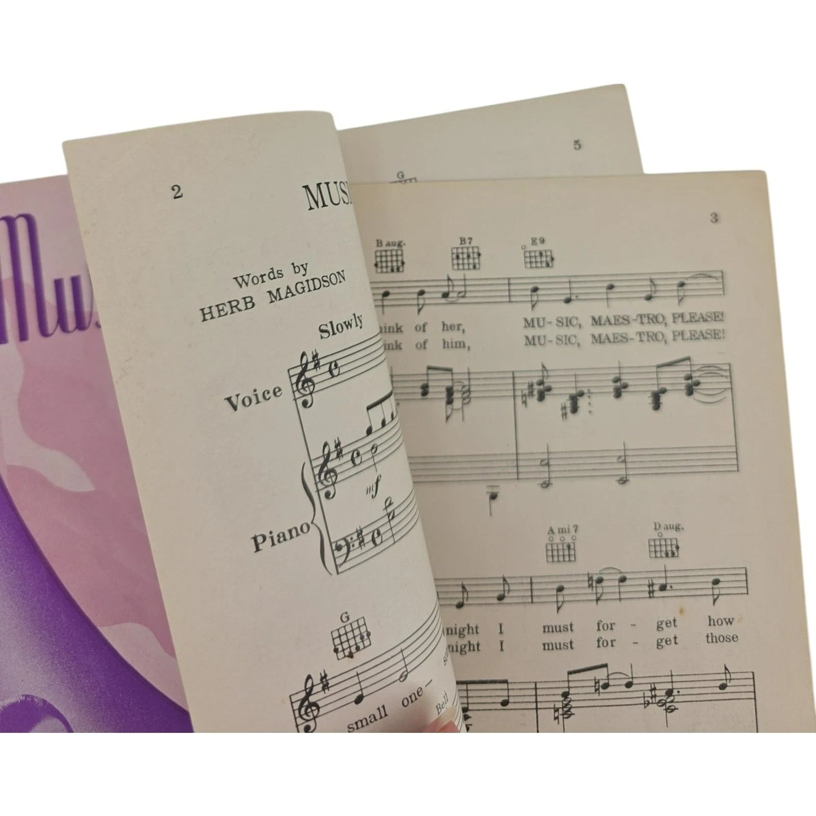 Vintage Sheet Music 1938 Music Maestro Please! by Herb Magidson & Allie Wrubel