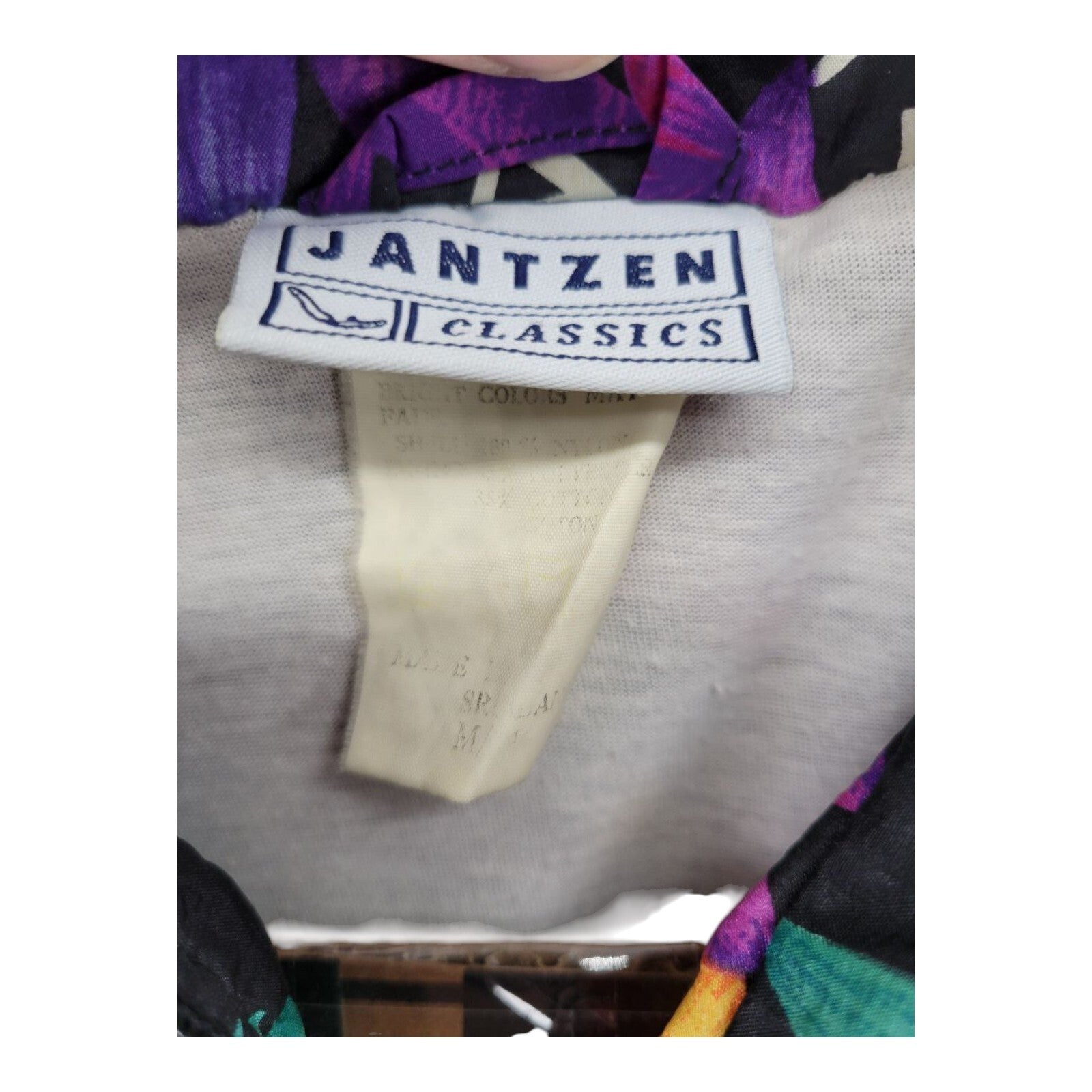 Jantzen Classics Floral Windbreaker Retro Jacket Womens Medium