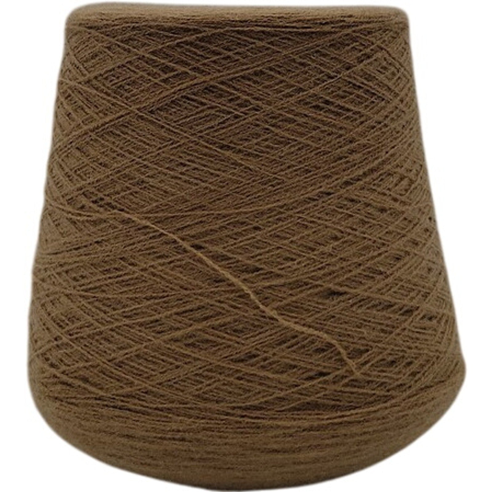 Vintage Templon 2/24 Dark Camel Heather Wool Blend 70/30 O/W Knitting Cone Yarn