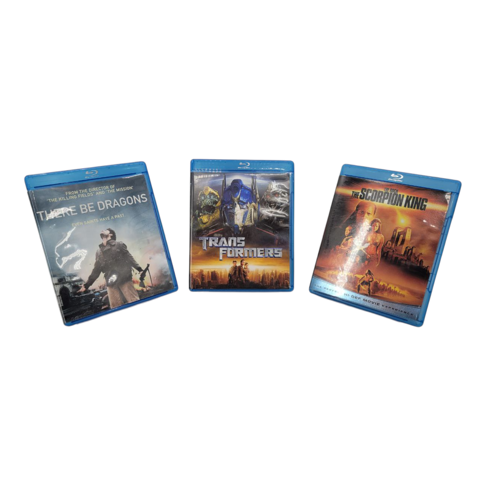 There Be Dragons Transformers The Scorpion King 3 Blu-Ray Adventure Bundle